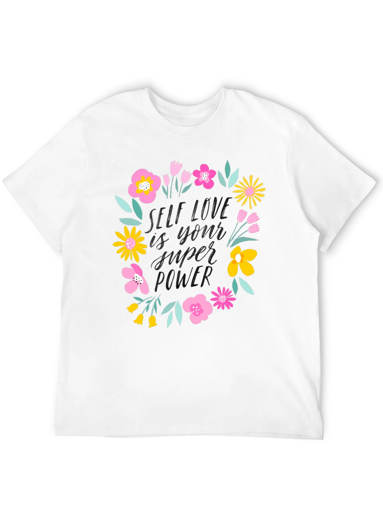 Self Love Super Power Graphic Tee - Black