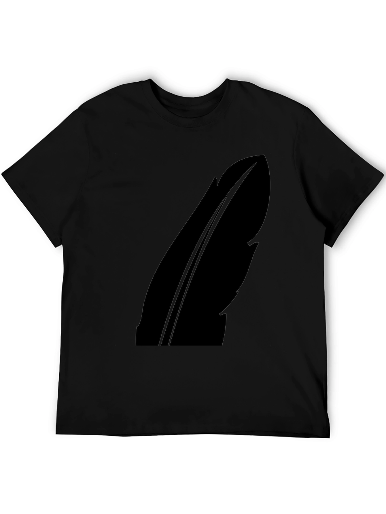 Feather Silhouette Black T-Shirt