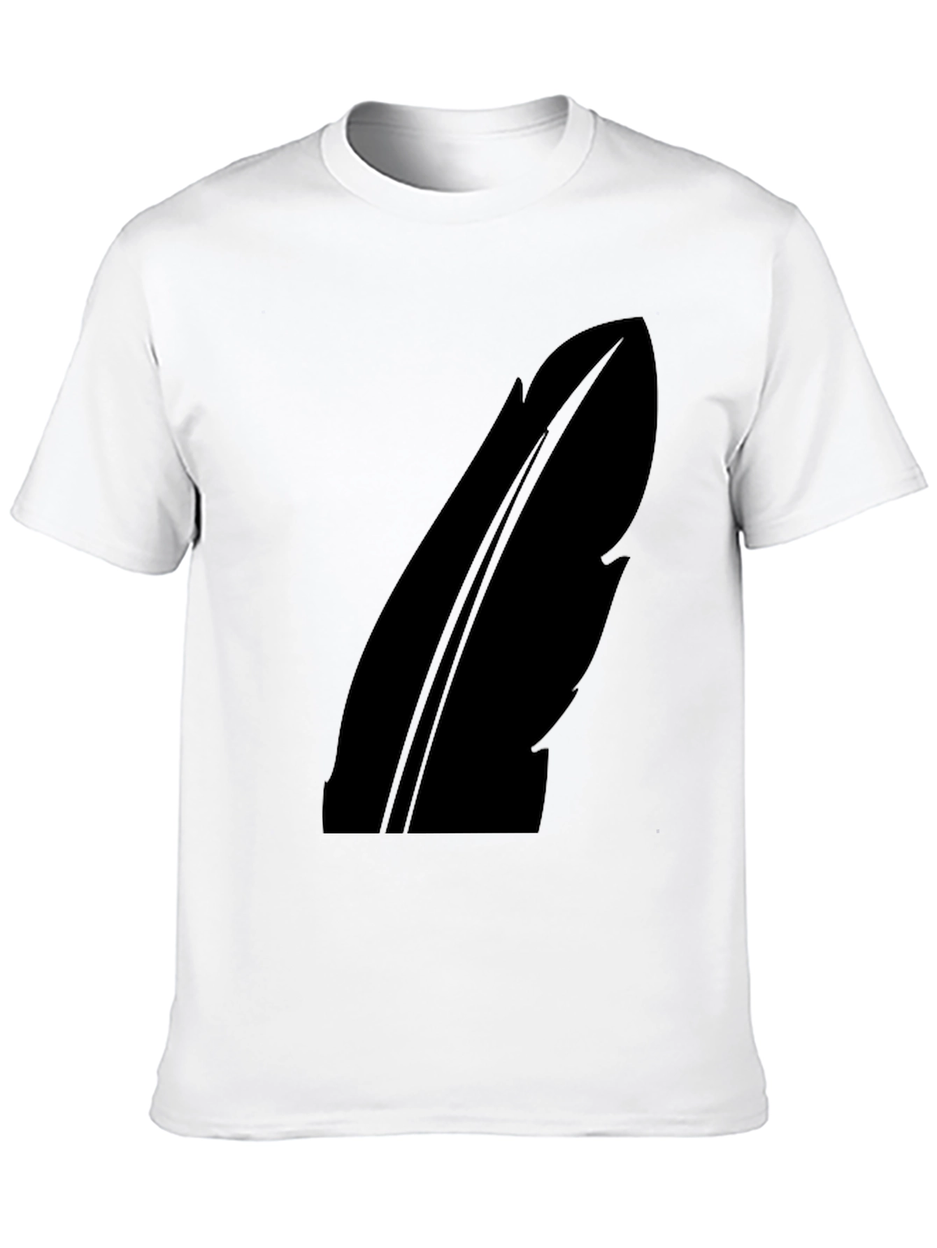 Feather Silhouette Black T-Shirt