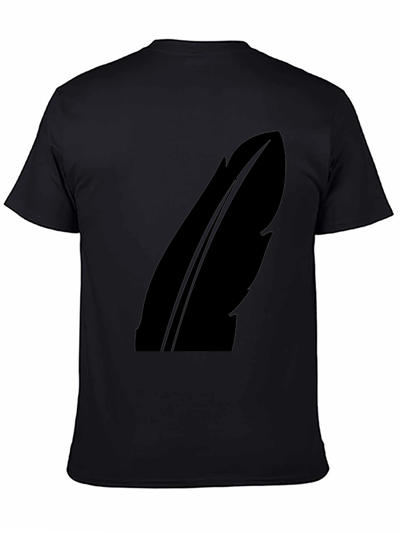 Feather Silhouette Black T-Shirt