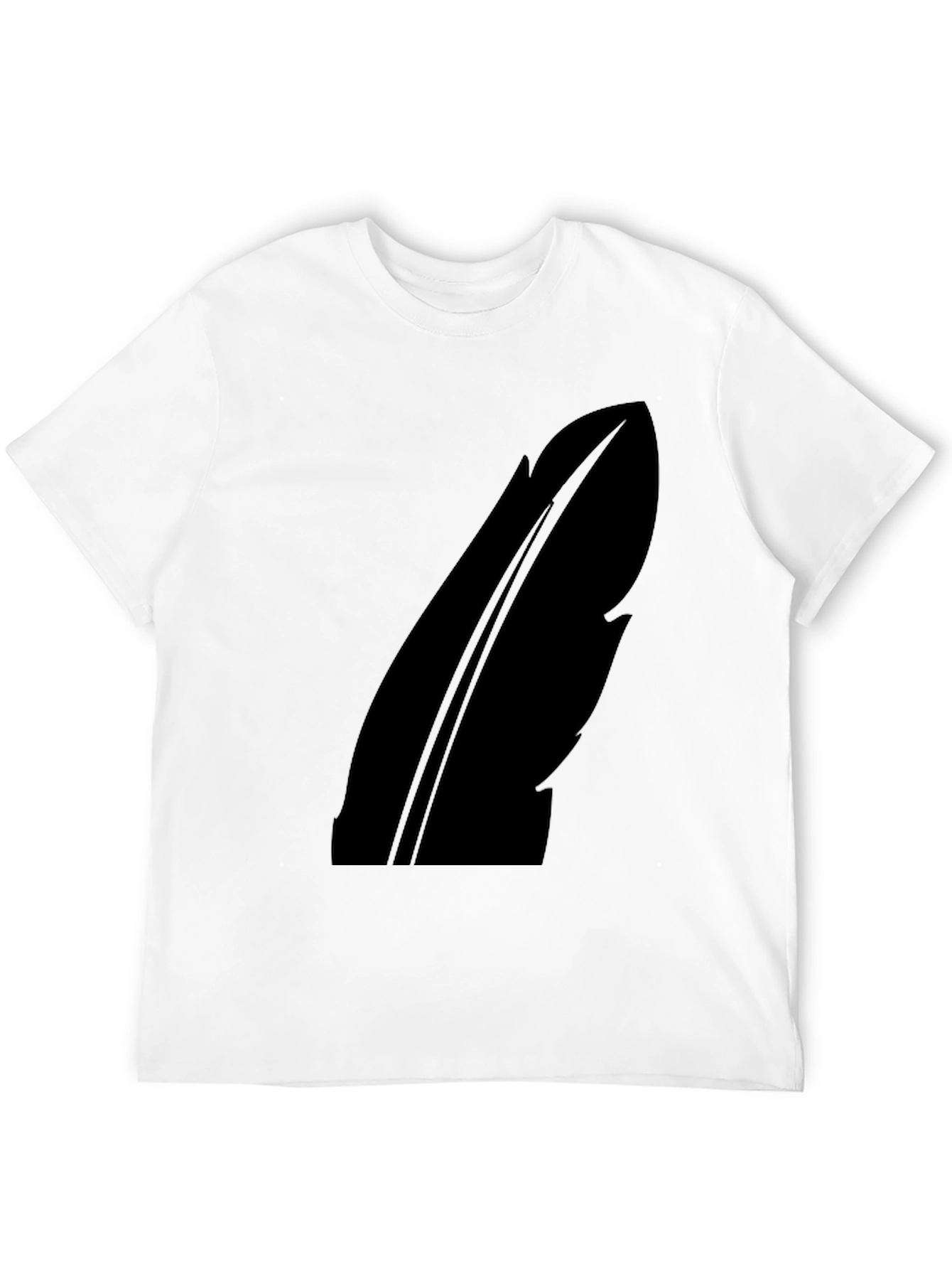 Feather Silhouette Black T-Shirt