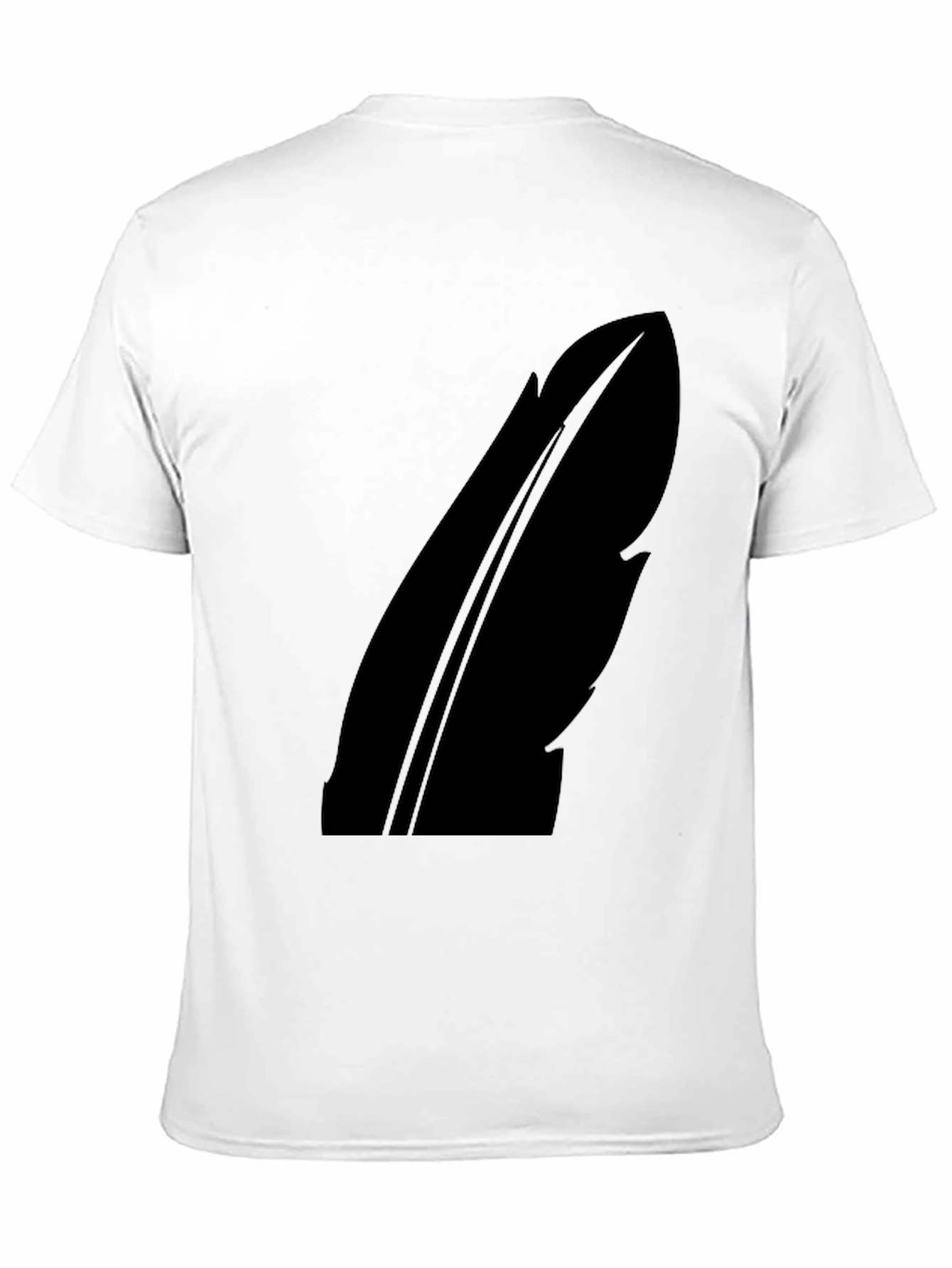 Feather Silhouette Black T-Shirt