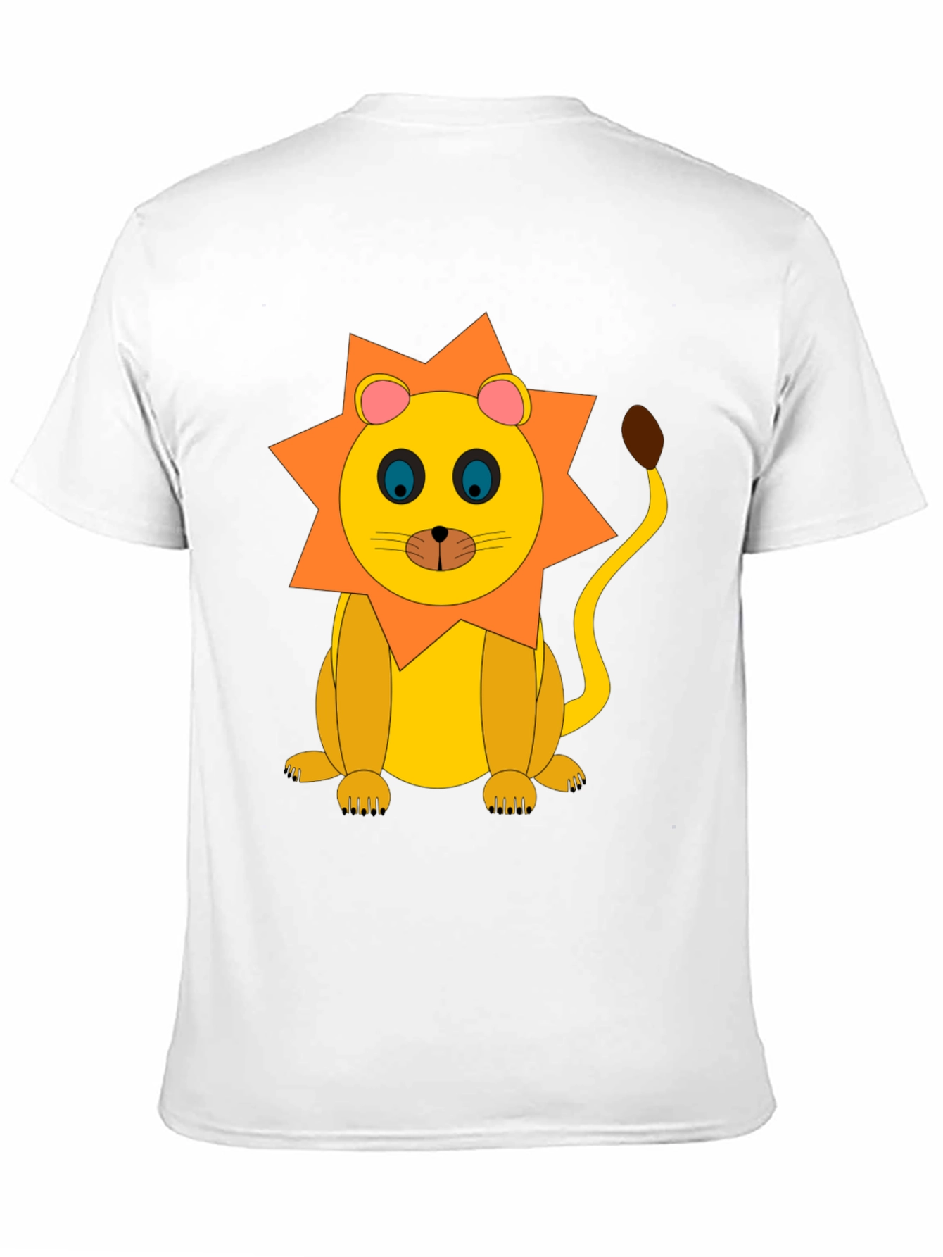 Lion Graphic Tee - Black Cotton T-Shirt