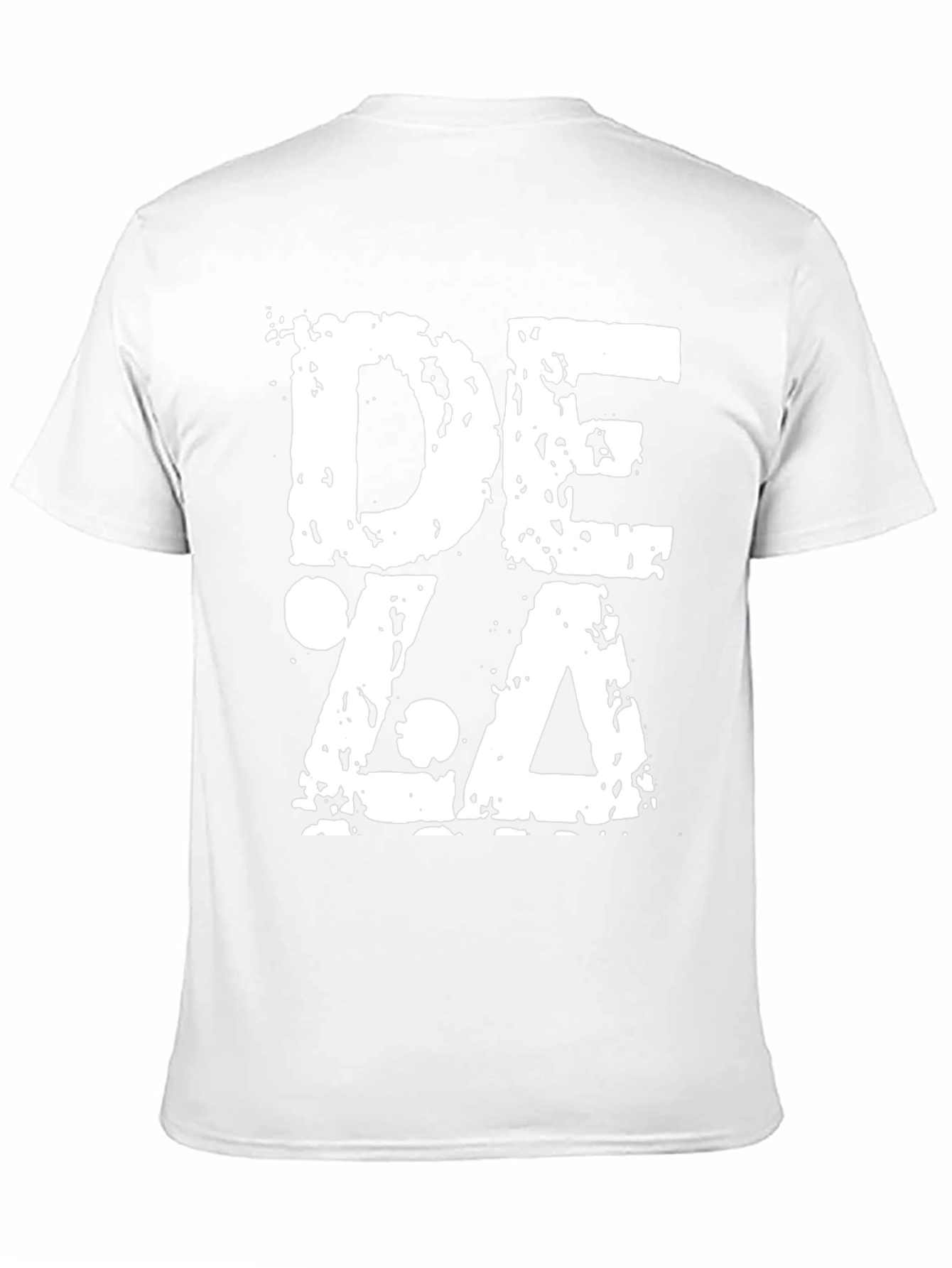 Grunge DEZA Graphic Print Black T-Shirt