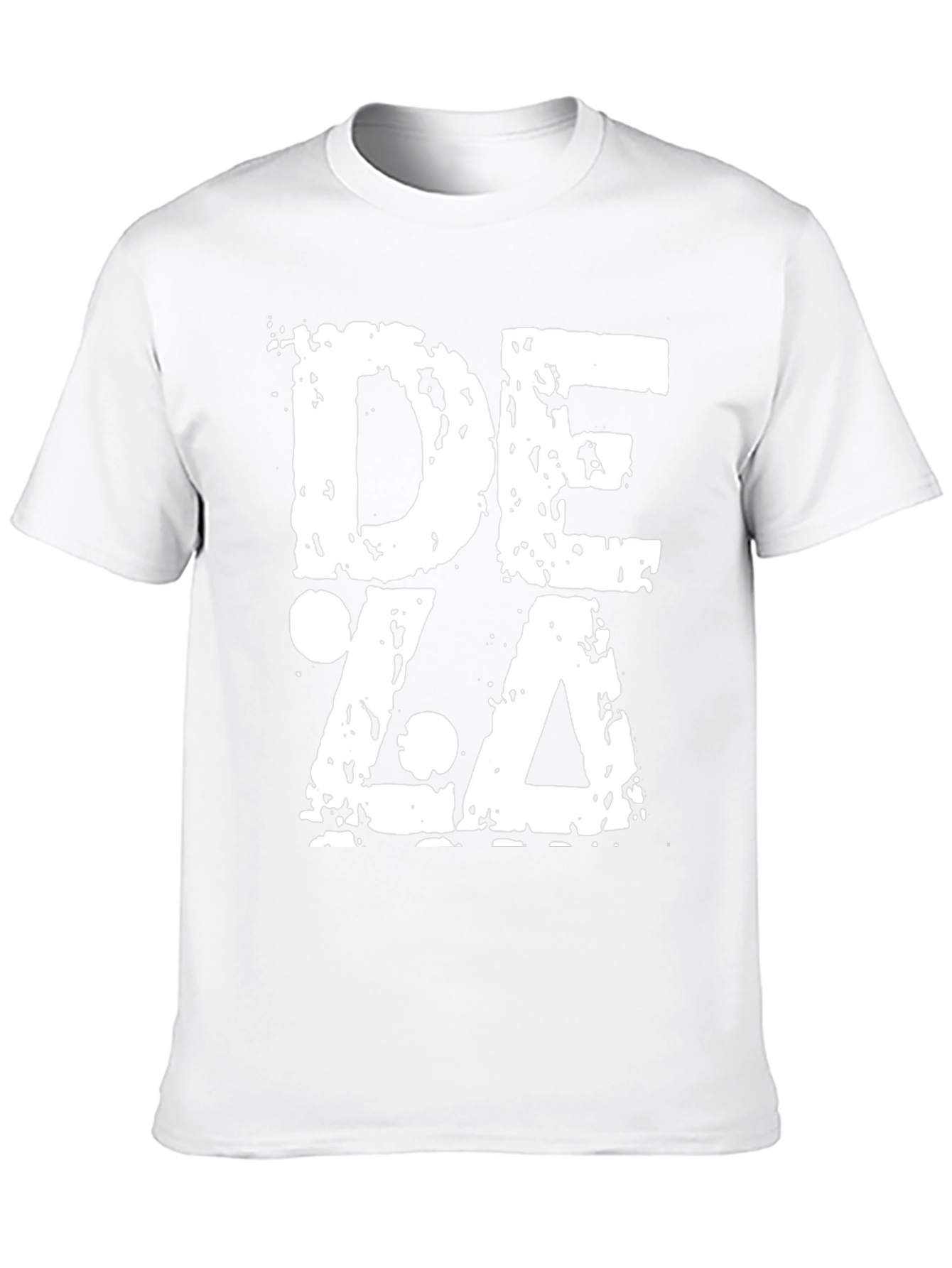 Grunge DEZA Graphic Print Black T-Shirt