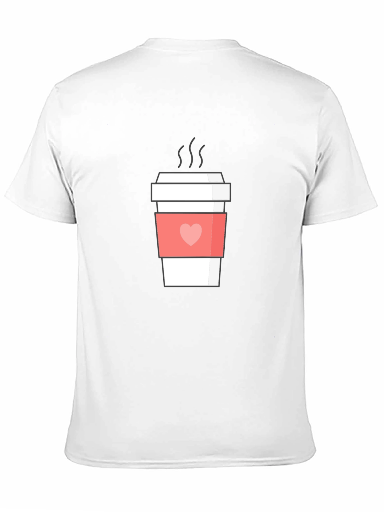 Coffee Lover Tee - Heart Sleeve