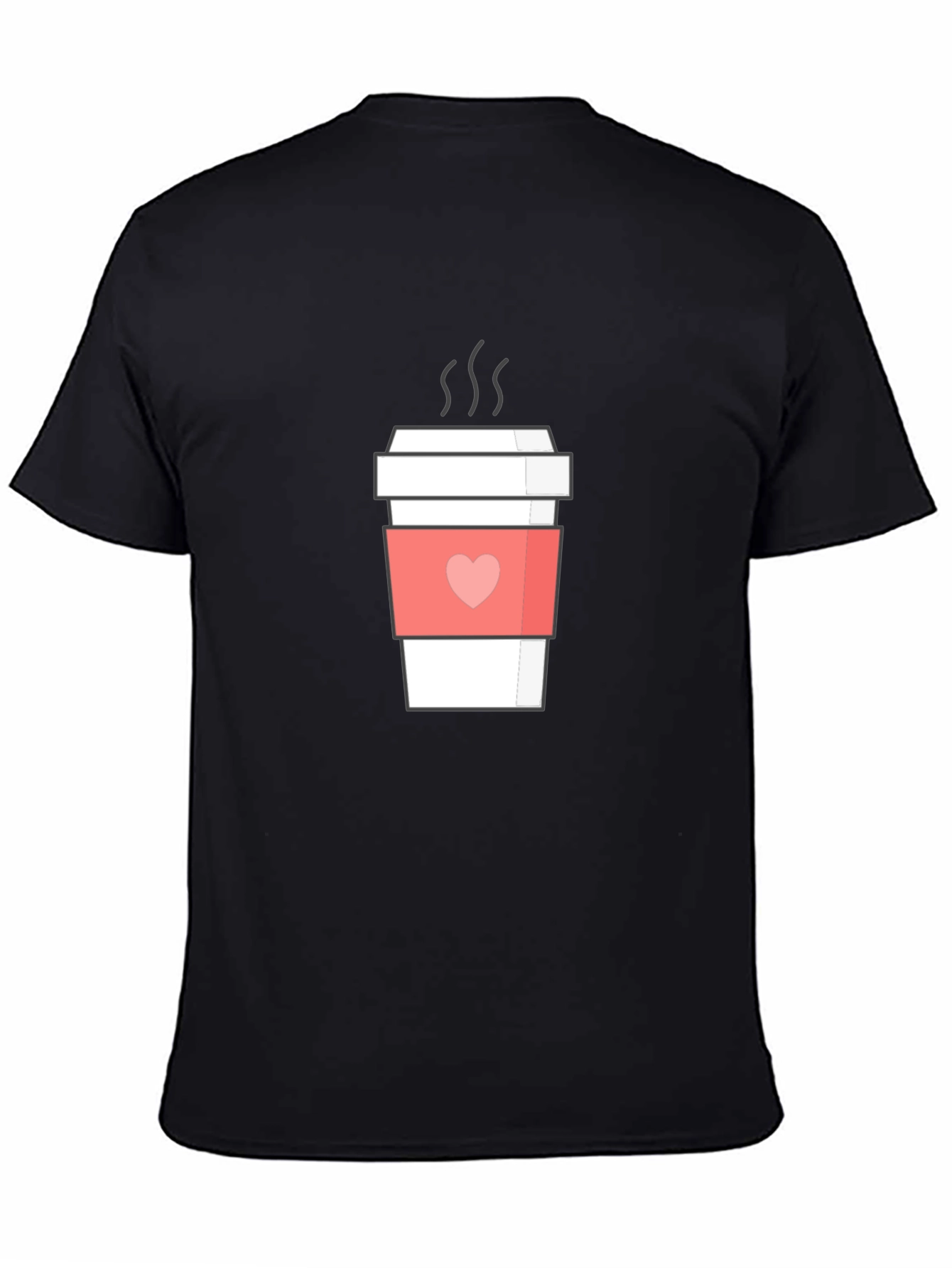 Coffee Lover Tee - Heart Sleeve