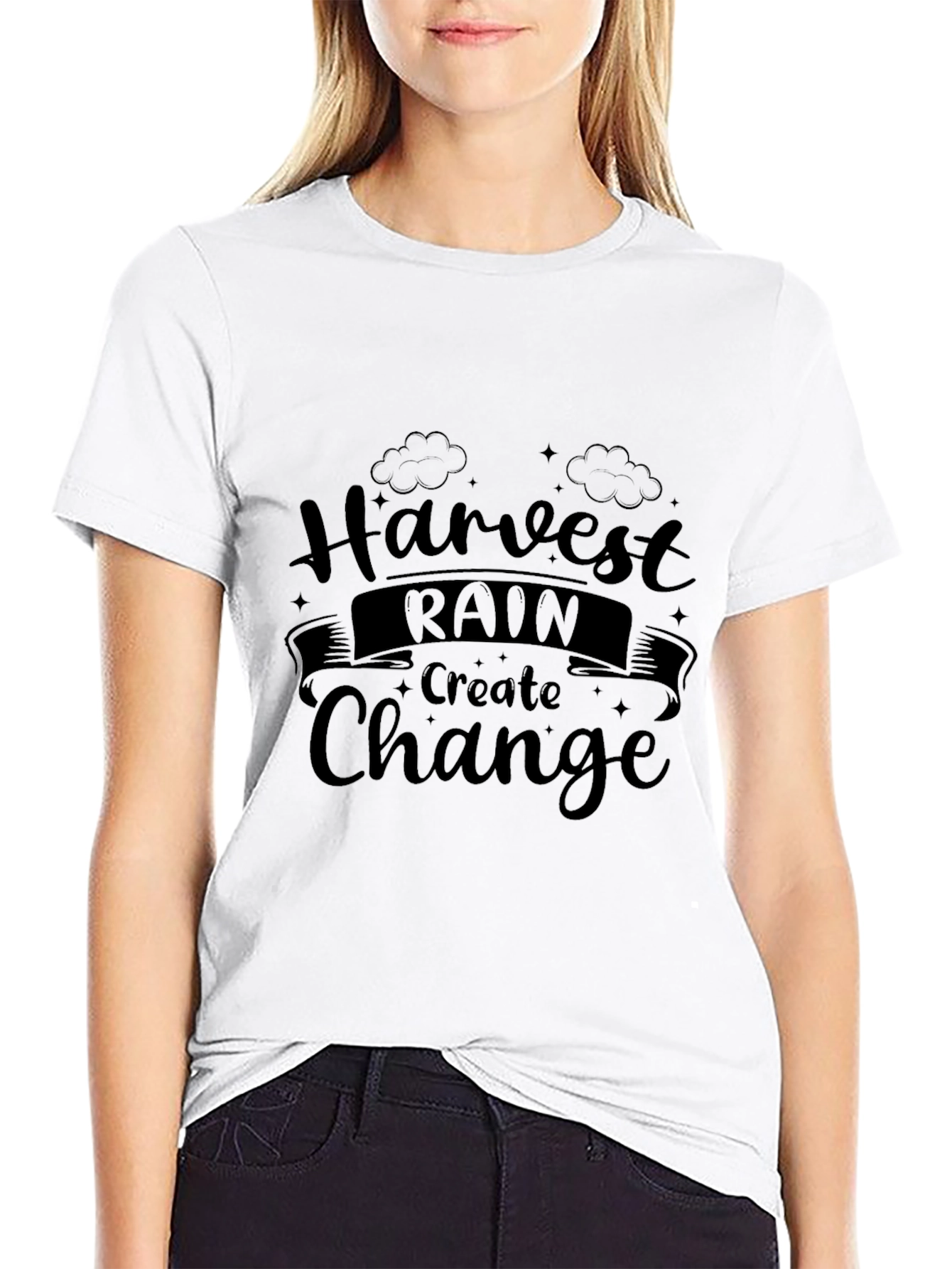 Harvest Rain Change Black Graphic Tee