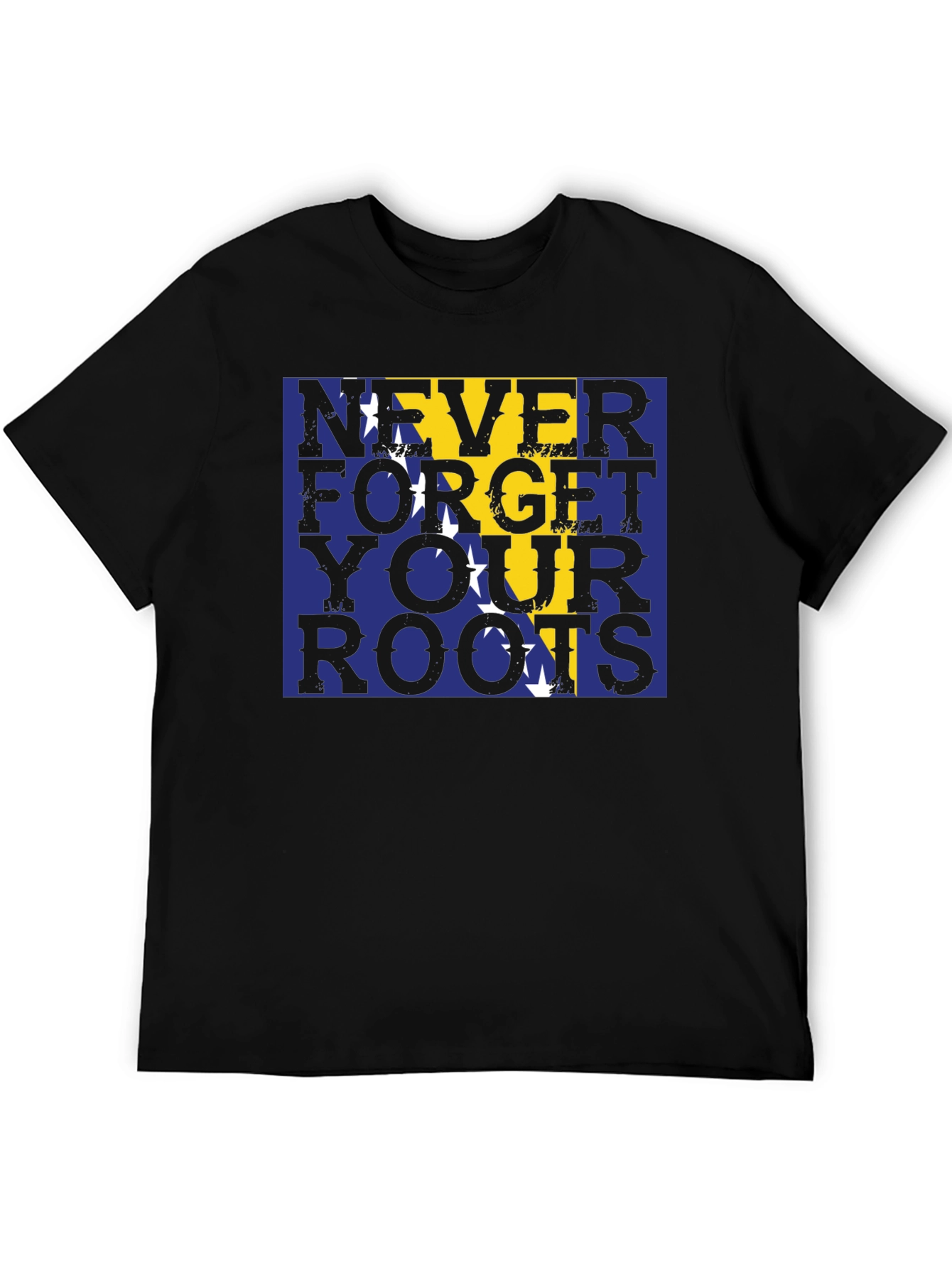 Never Forget Your Roots Bosnia Flag T-Shirt