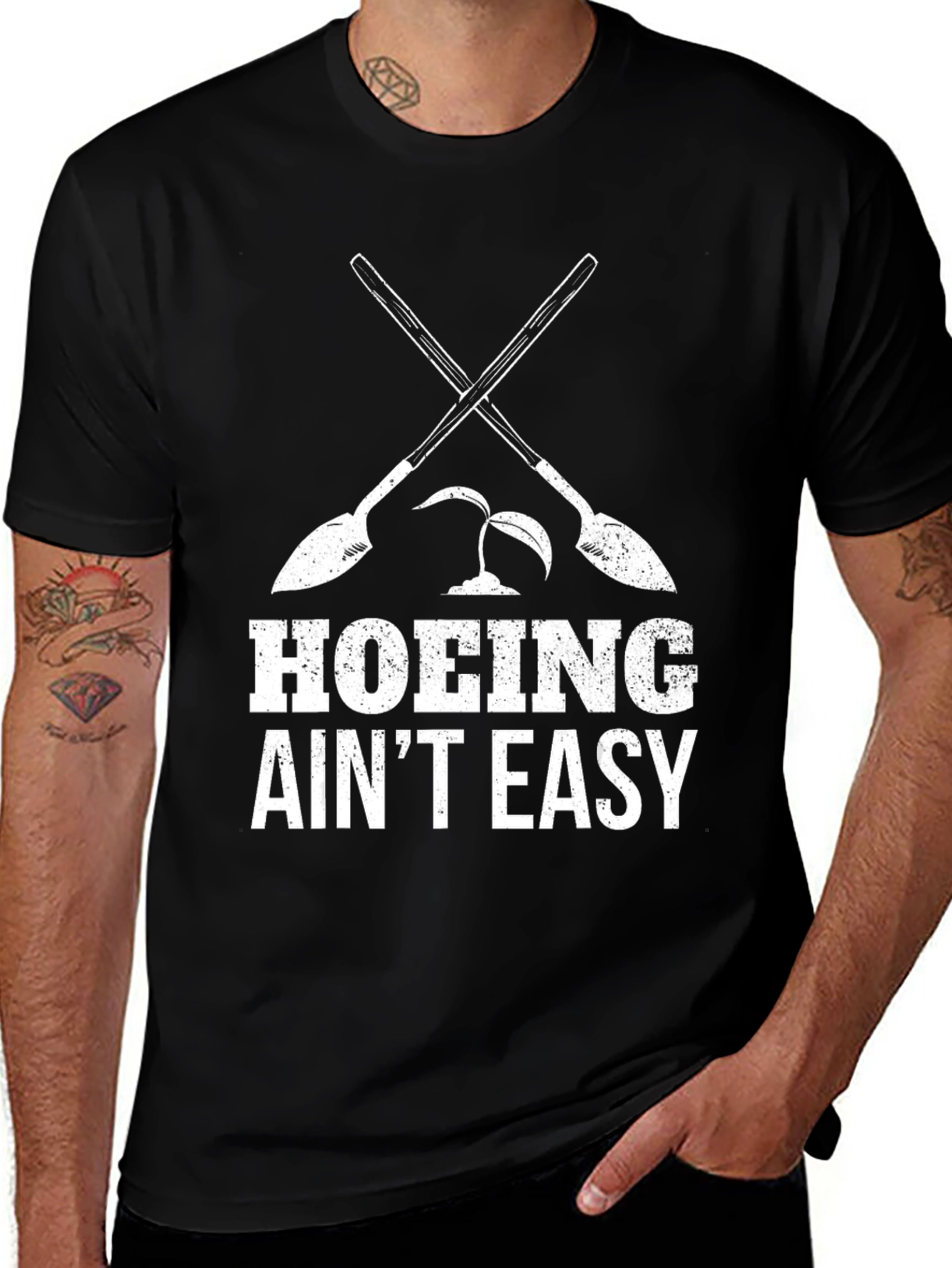 Hoing Aint Easy - Funny Gardening T-Shirt