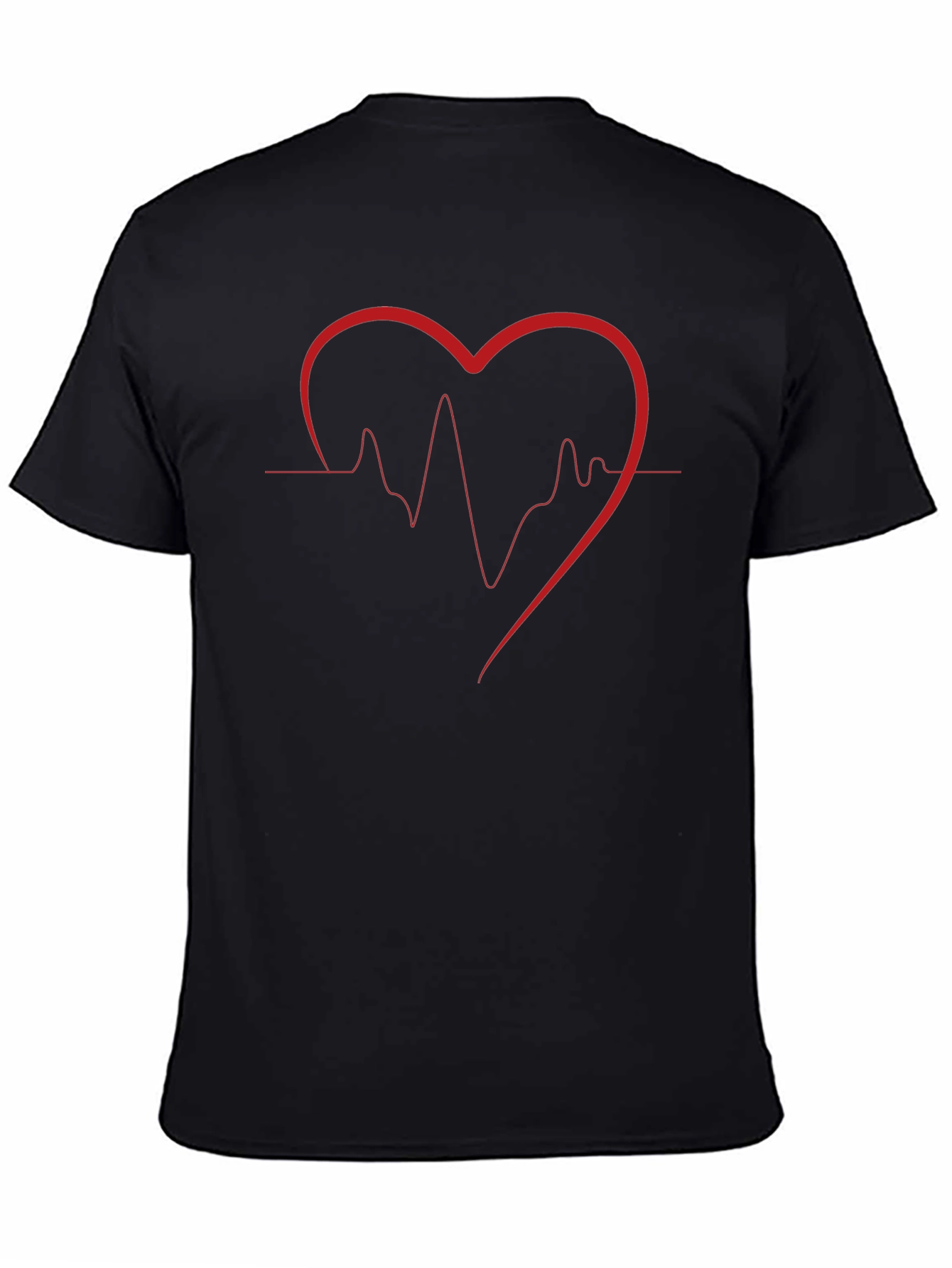 Heartbeat Heart Graphic T-Shirt - Love Pulse Tee