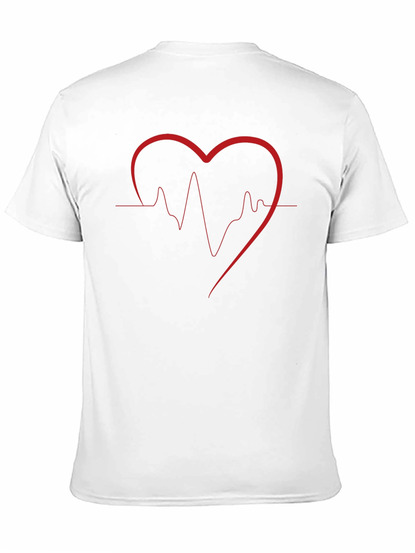 Heartbeat Heart Graphic T-Shirt - Love Pulse Tee