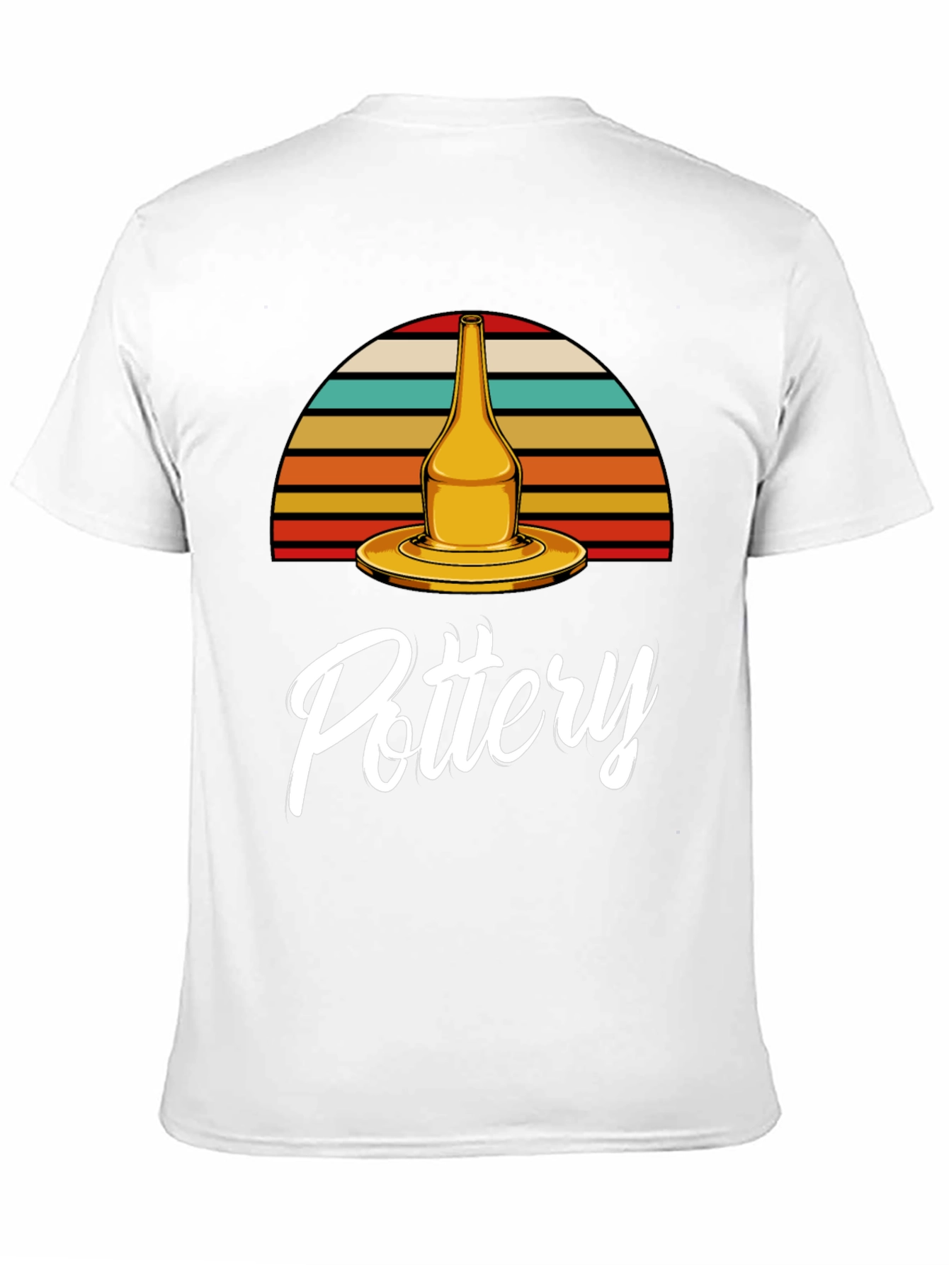 Pottery T-Shirt - Retro Sunset Design