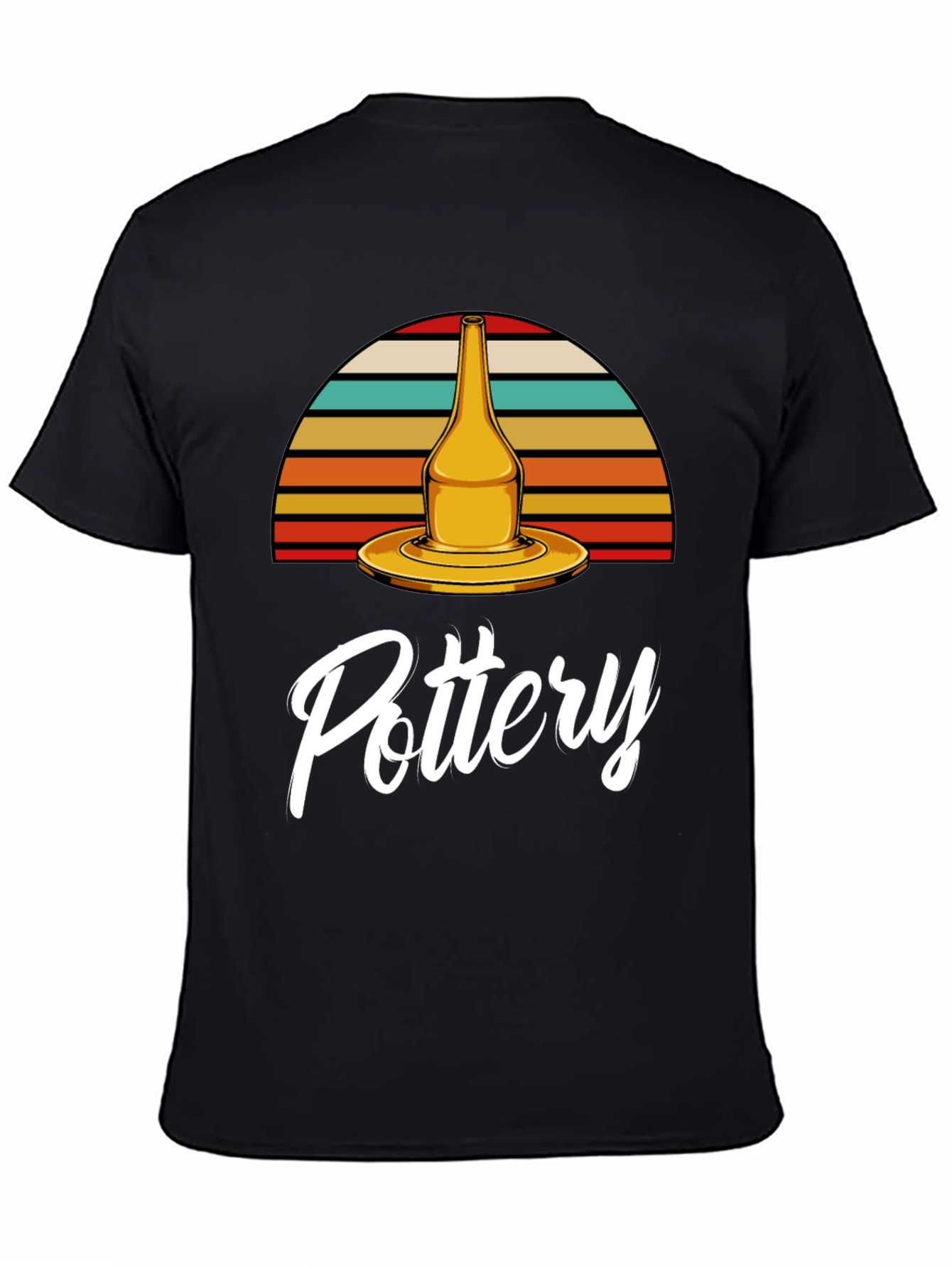Pottery T-Shirt - Retro Sunset Design