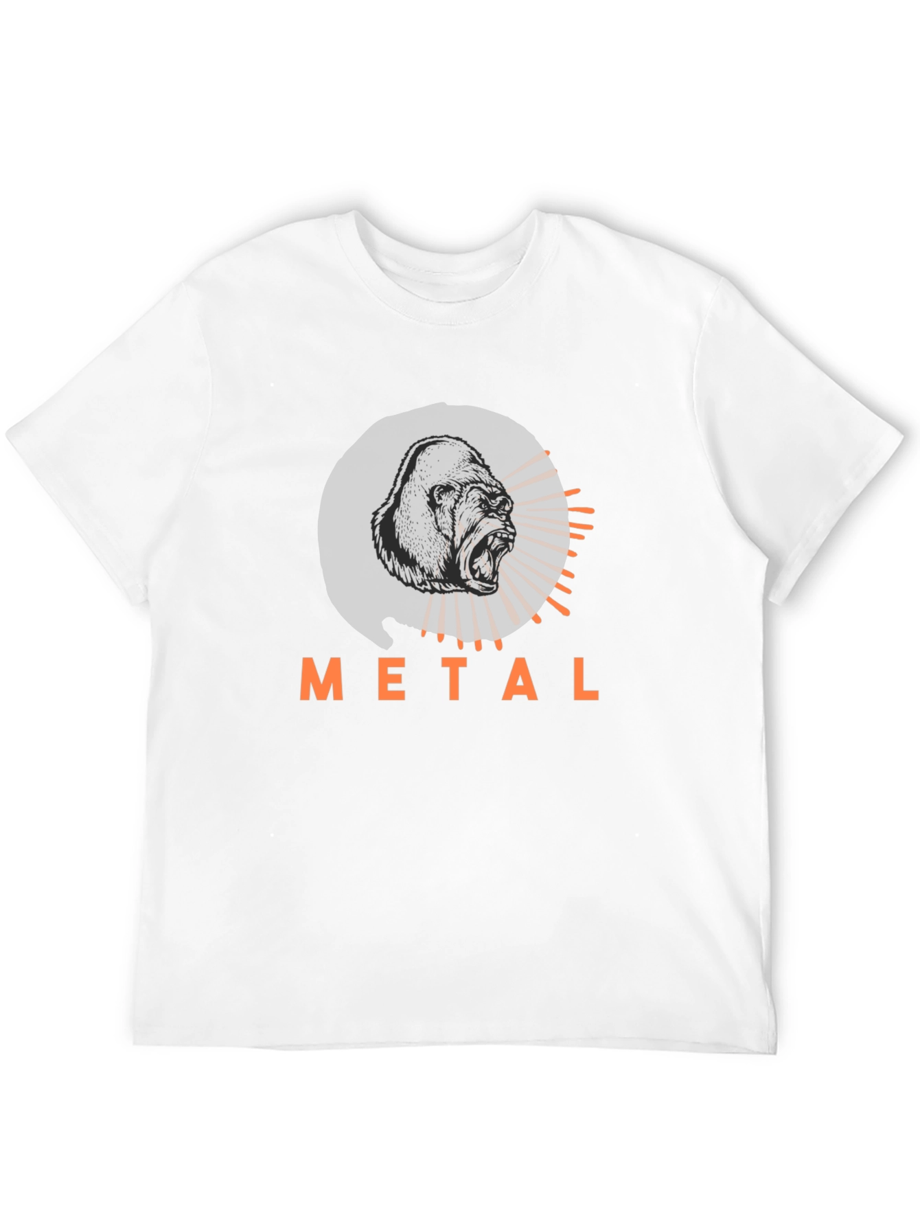 Metal Gorilla Graphic Tee - Bold Black T-Shirt