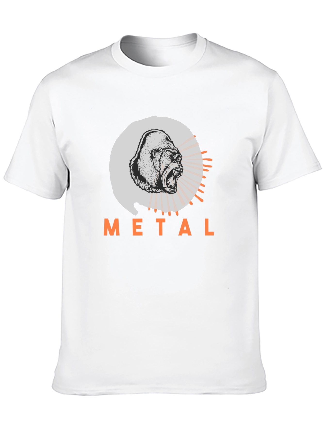 Metal Gorilla Graphic Tee - Bold Black T-Shirt