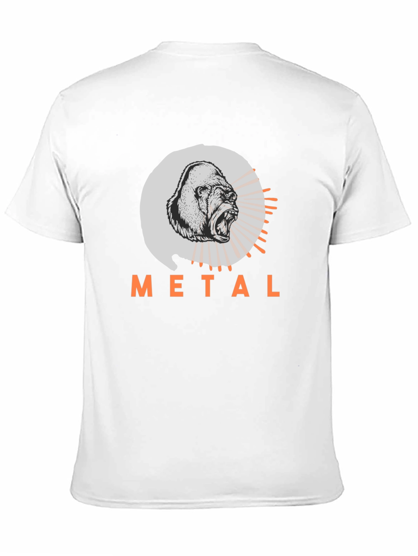 Metal Gorilla Graphic Tee - Bold Black T-Shirt