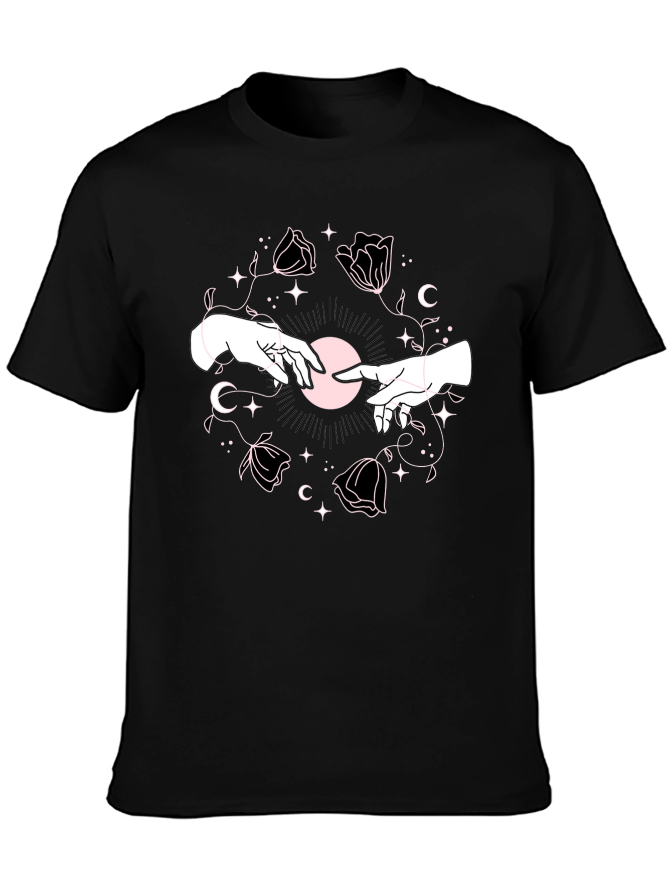 Mystic Hands Graphic Tee - Black Unisex T-Shirt
