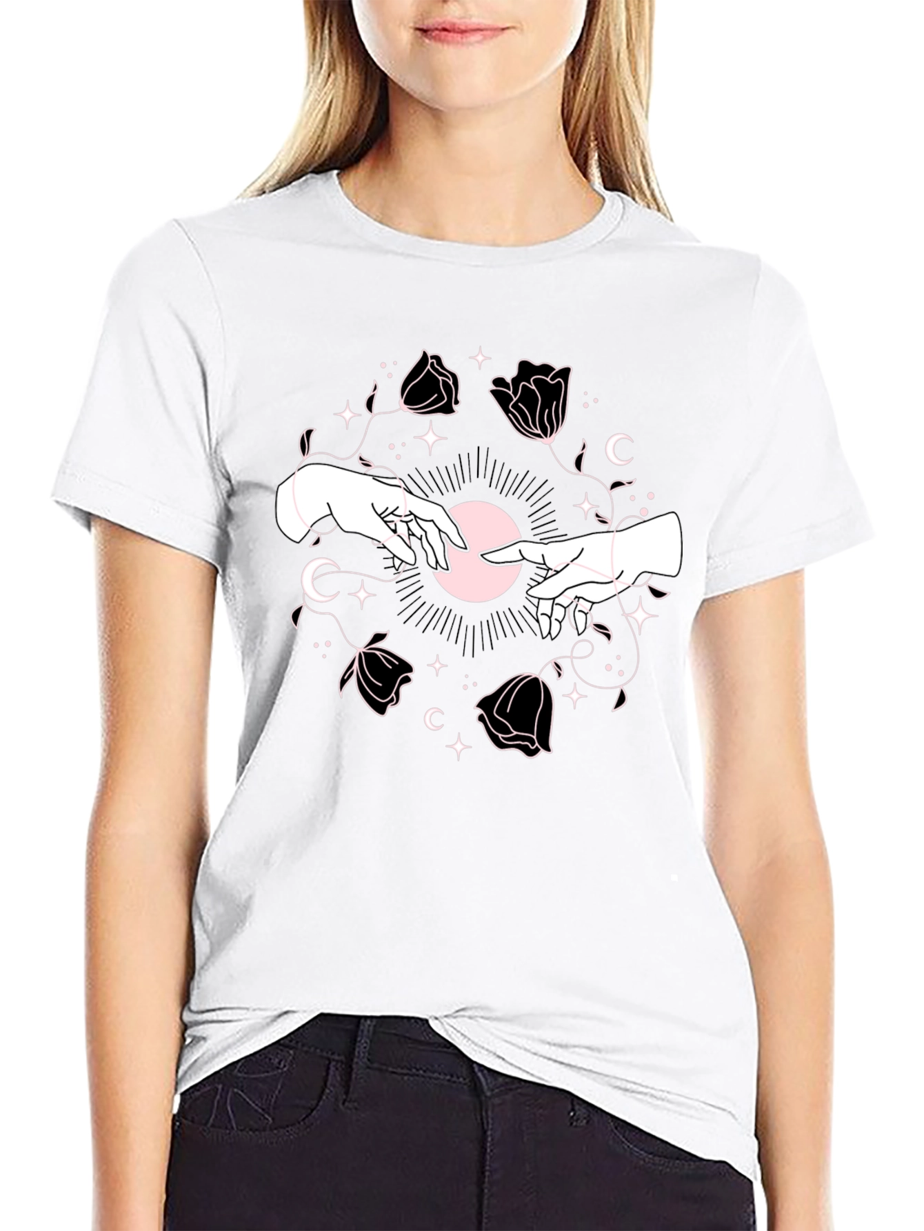 Mystic Hands Graphic Tee - Black Unisex T-Shirt