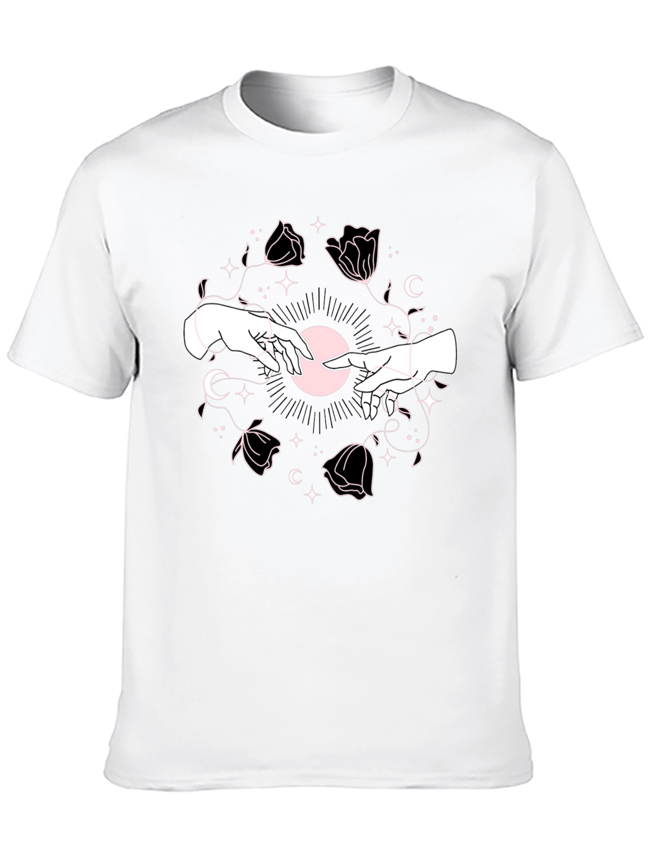 Mystic Hands Graphic Tee - Black Unisex T-Shirt