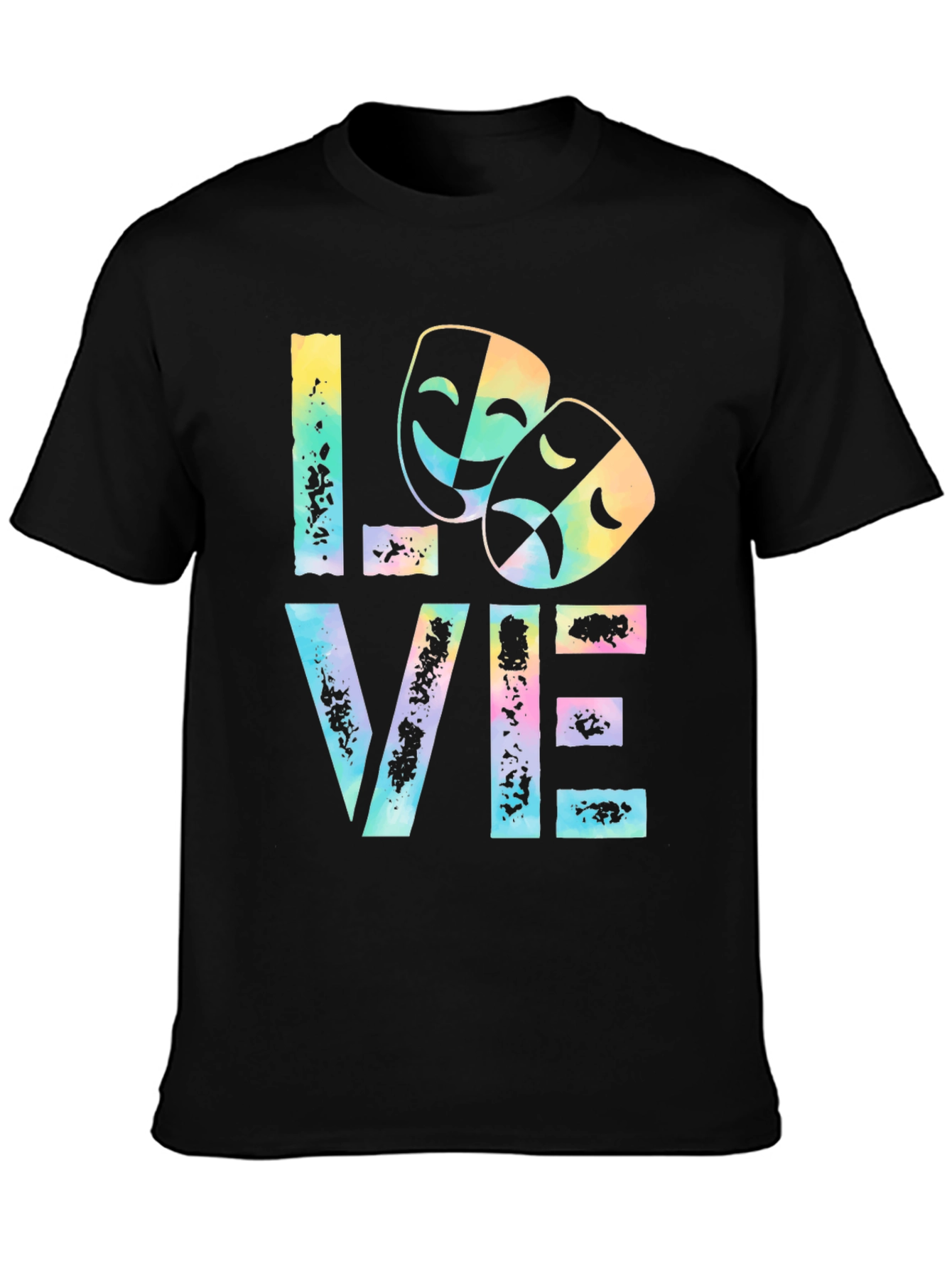 Drama Masks LOVE T-Shirt Theater Lover Tee