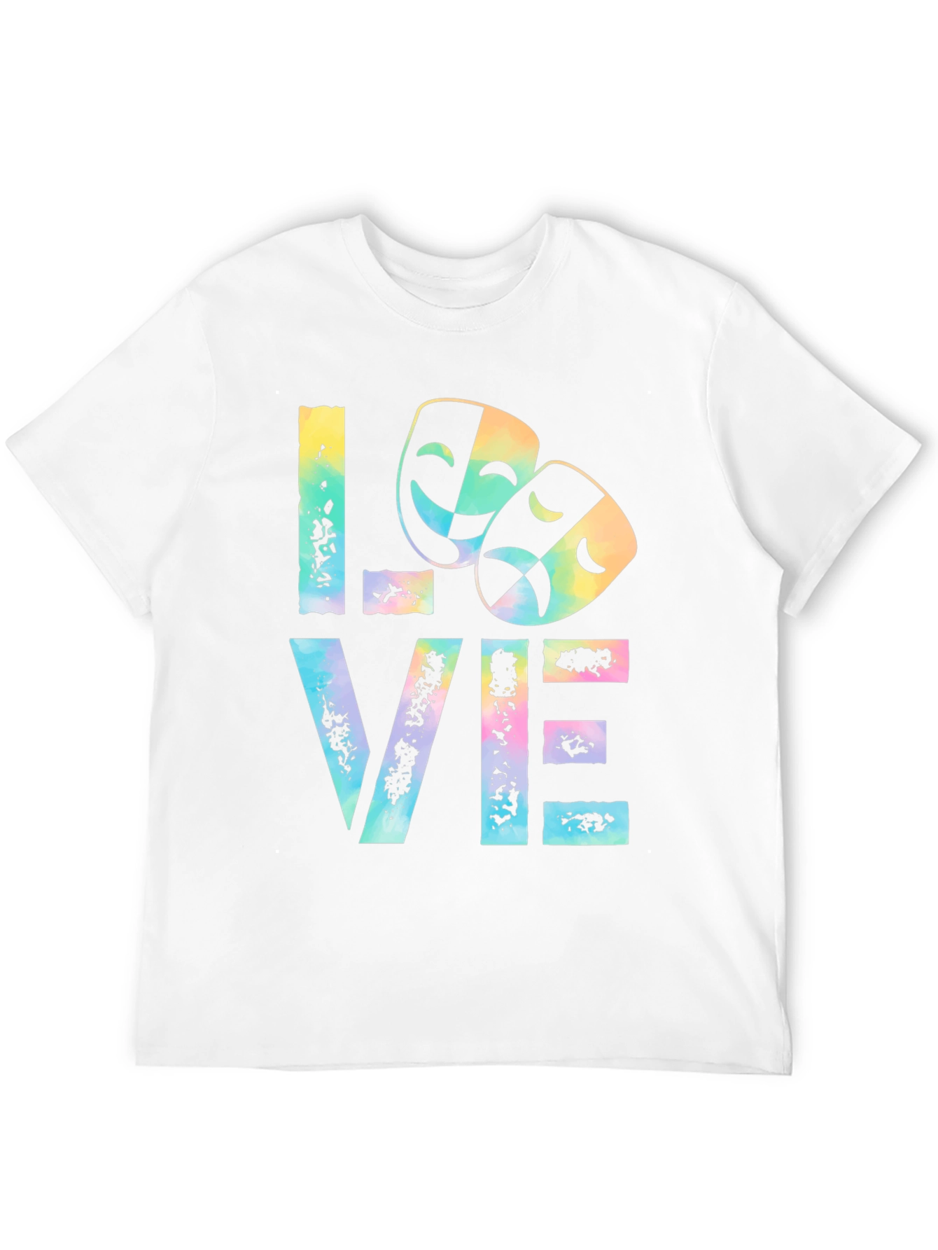 Drama Masks LOVE T-Shirt Theater Lover Tee