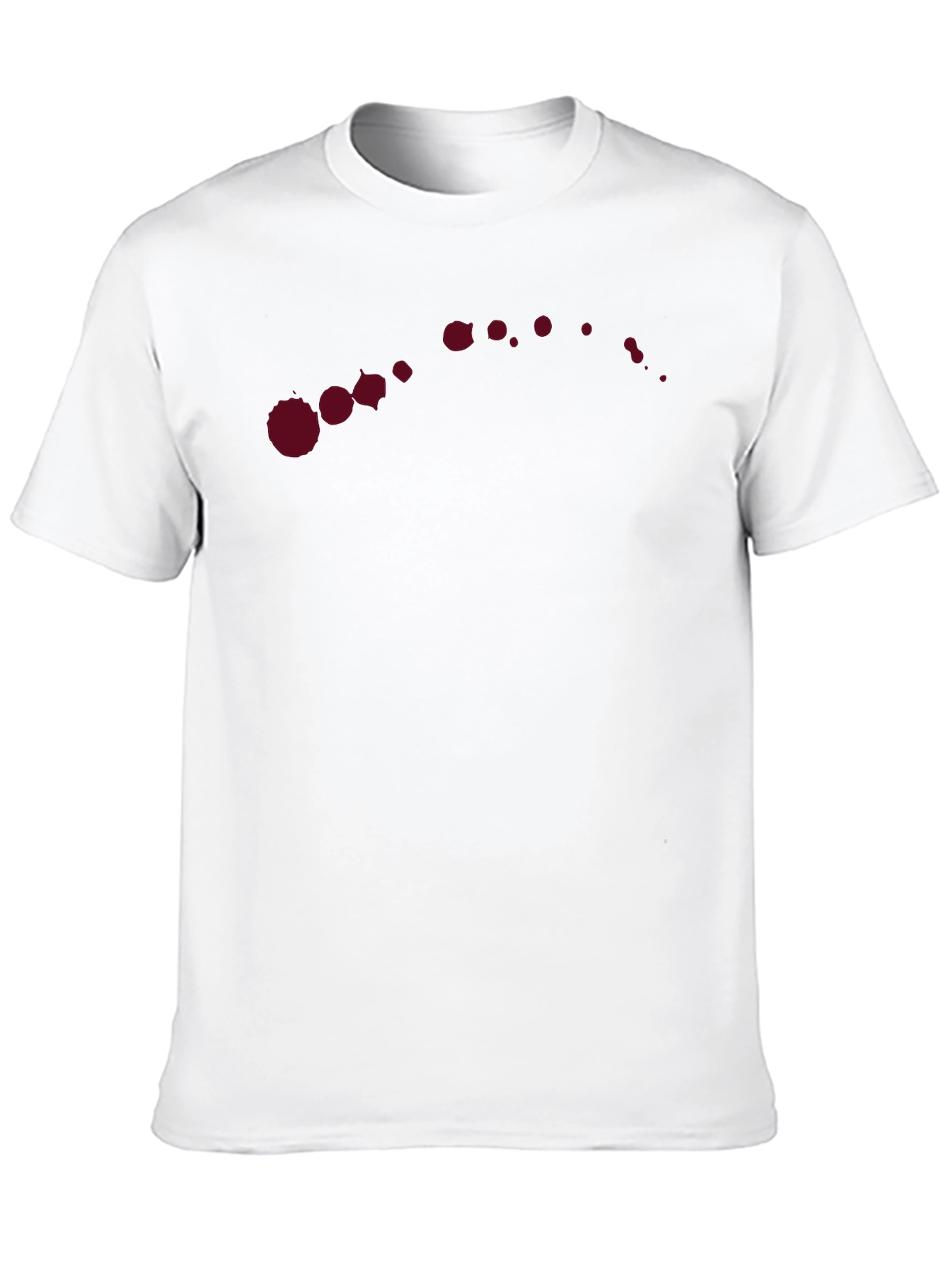 Modern Maroon Splatter T-Shirt