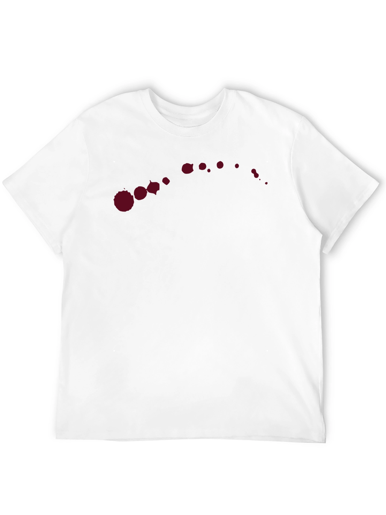 Modern Maroon Splatter T-Shirt