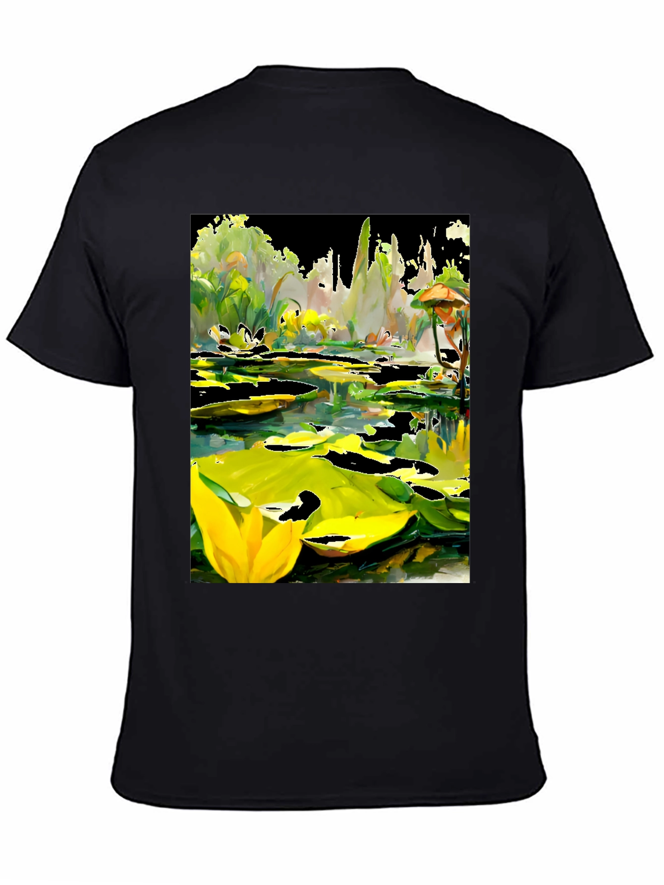 Lily Pond T-Shirt - Unique Artistic Design