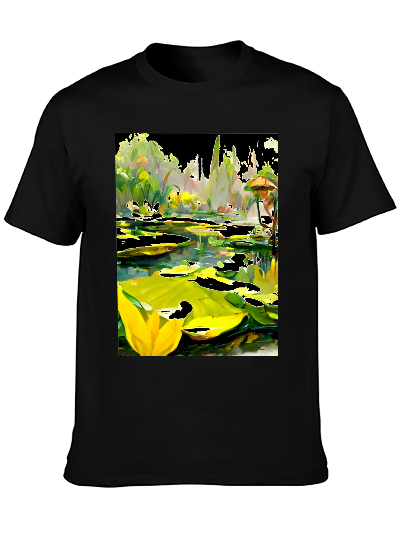 Lily Pond T-Shirt - Unique Artistic Design