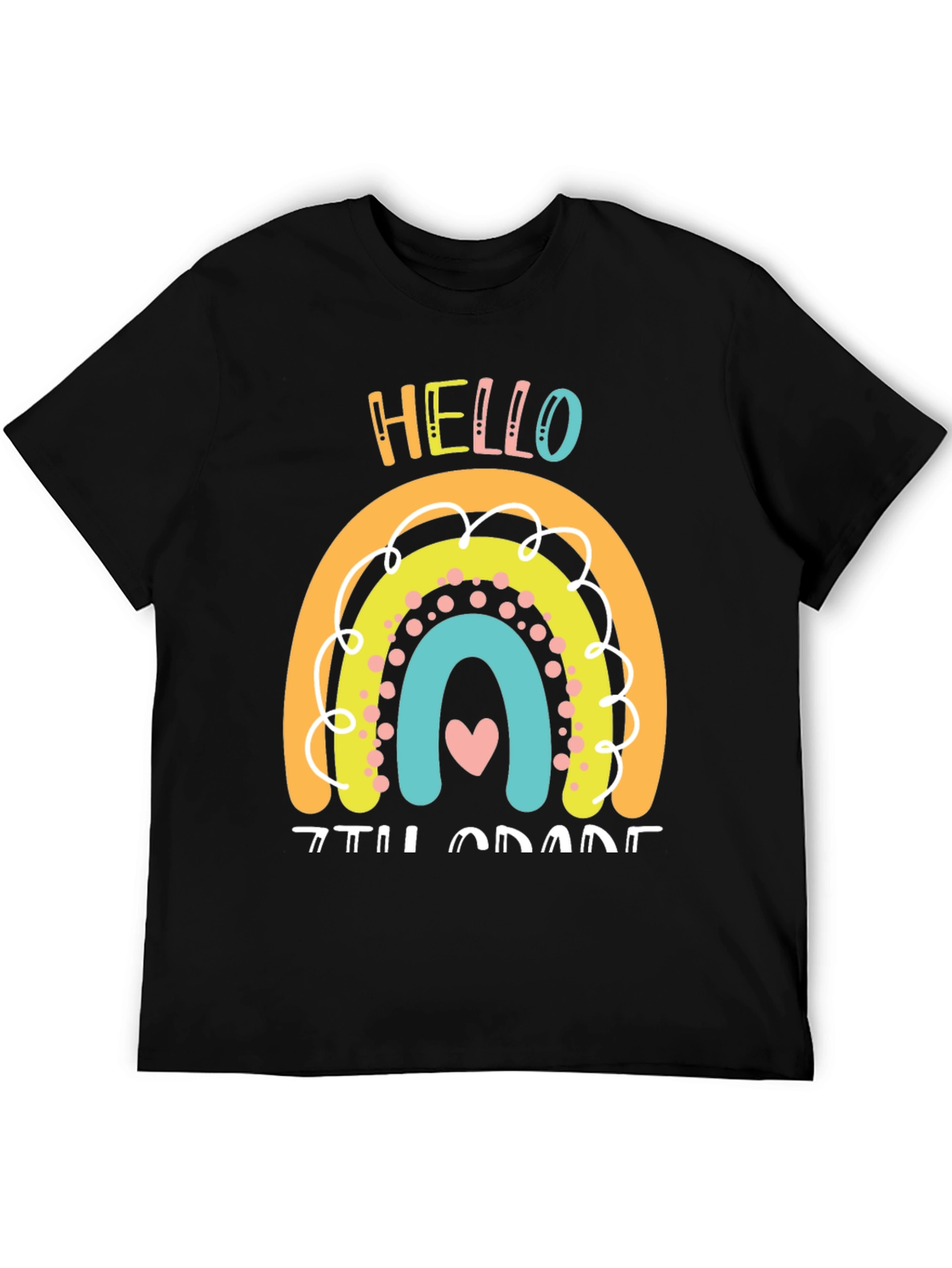 Hello 7th Grade Rainbow T-Shirt