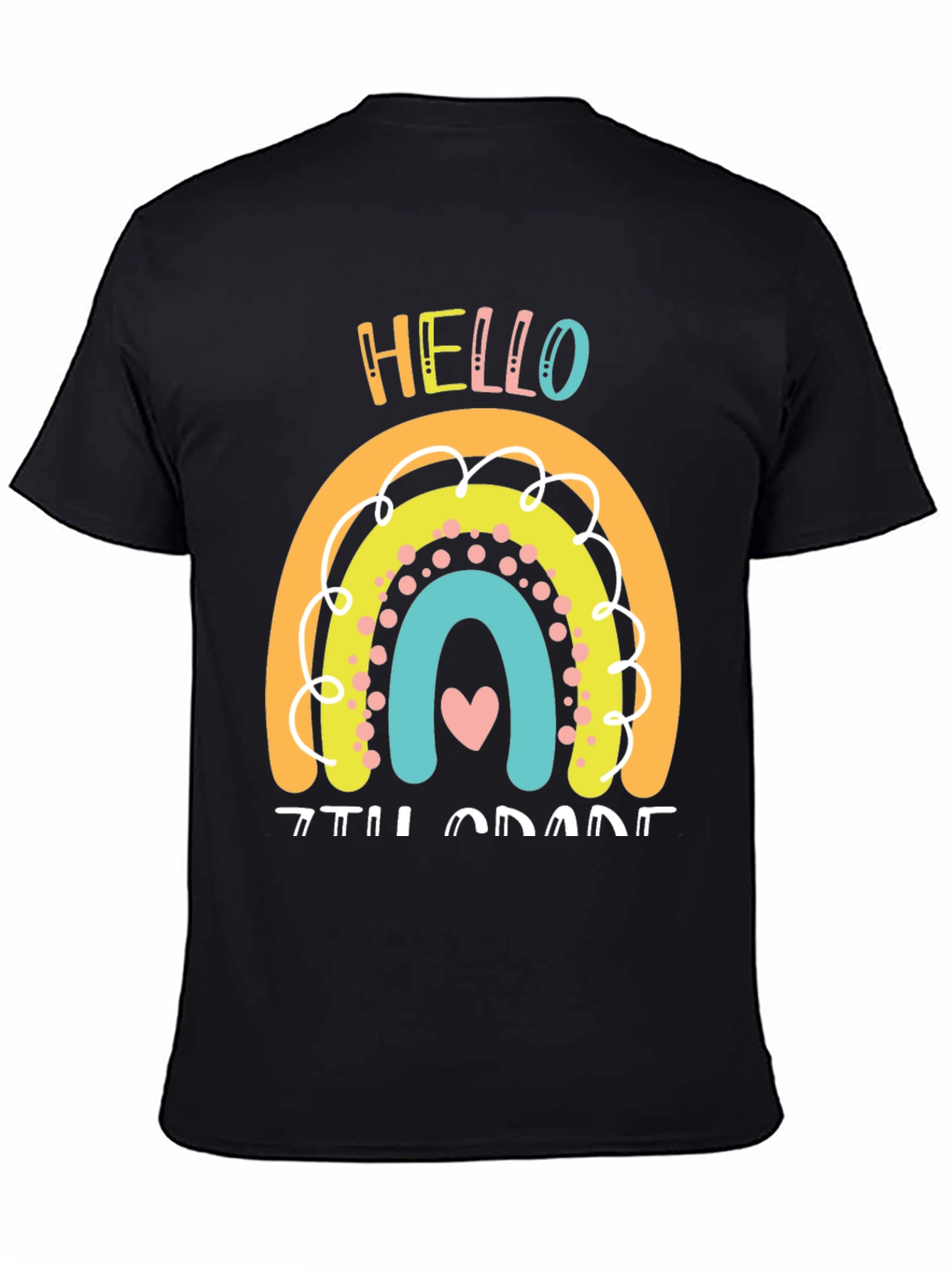 Hello 7th Grade Rainbow T-Shirt
