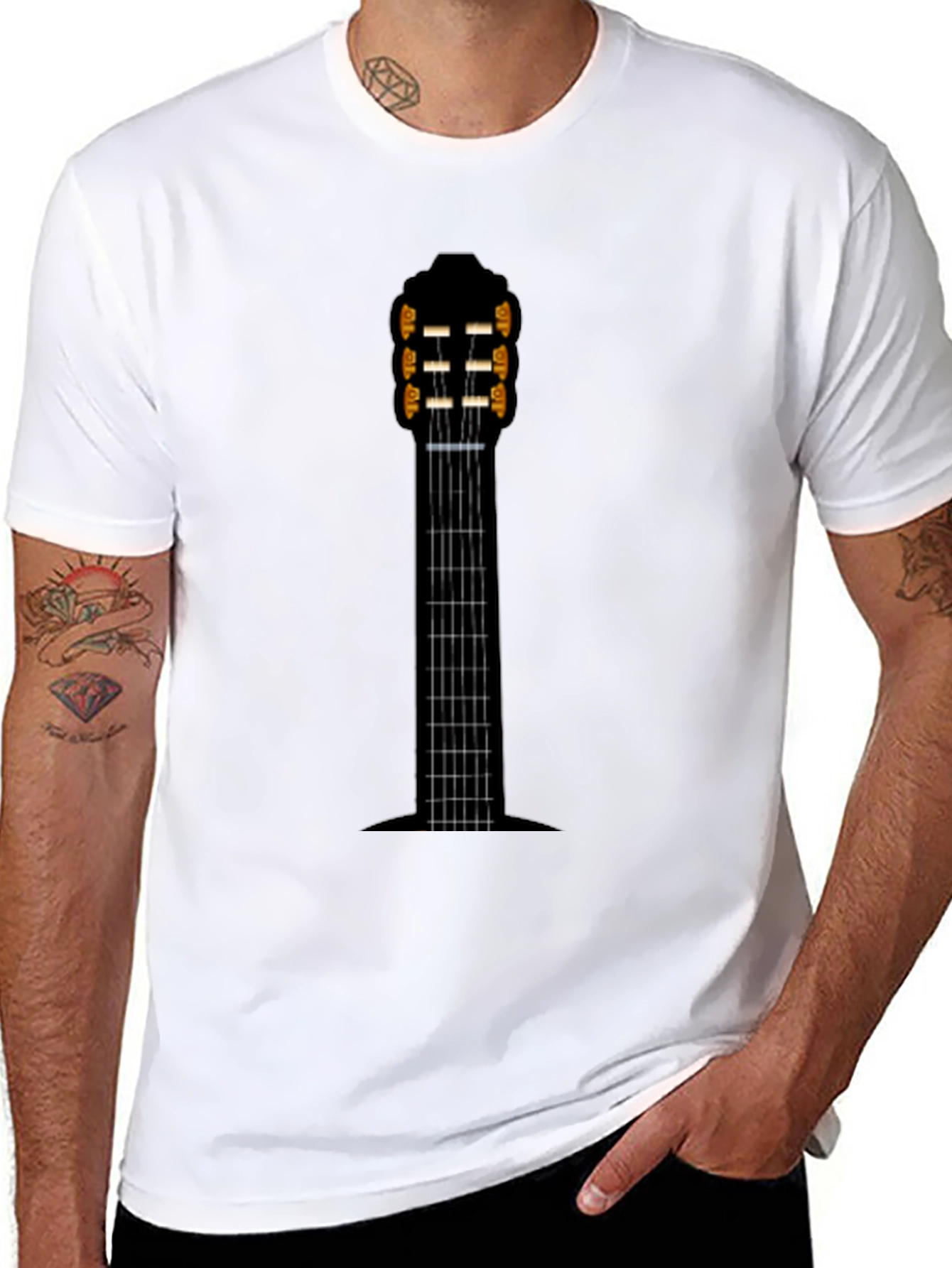 Guitar Neck Graphic T-Shirt