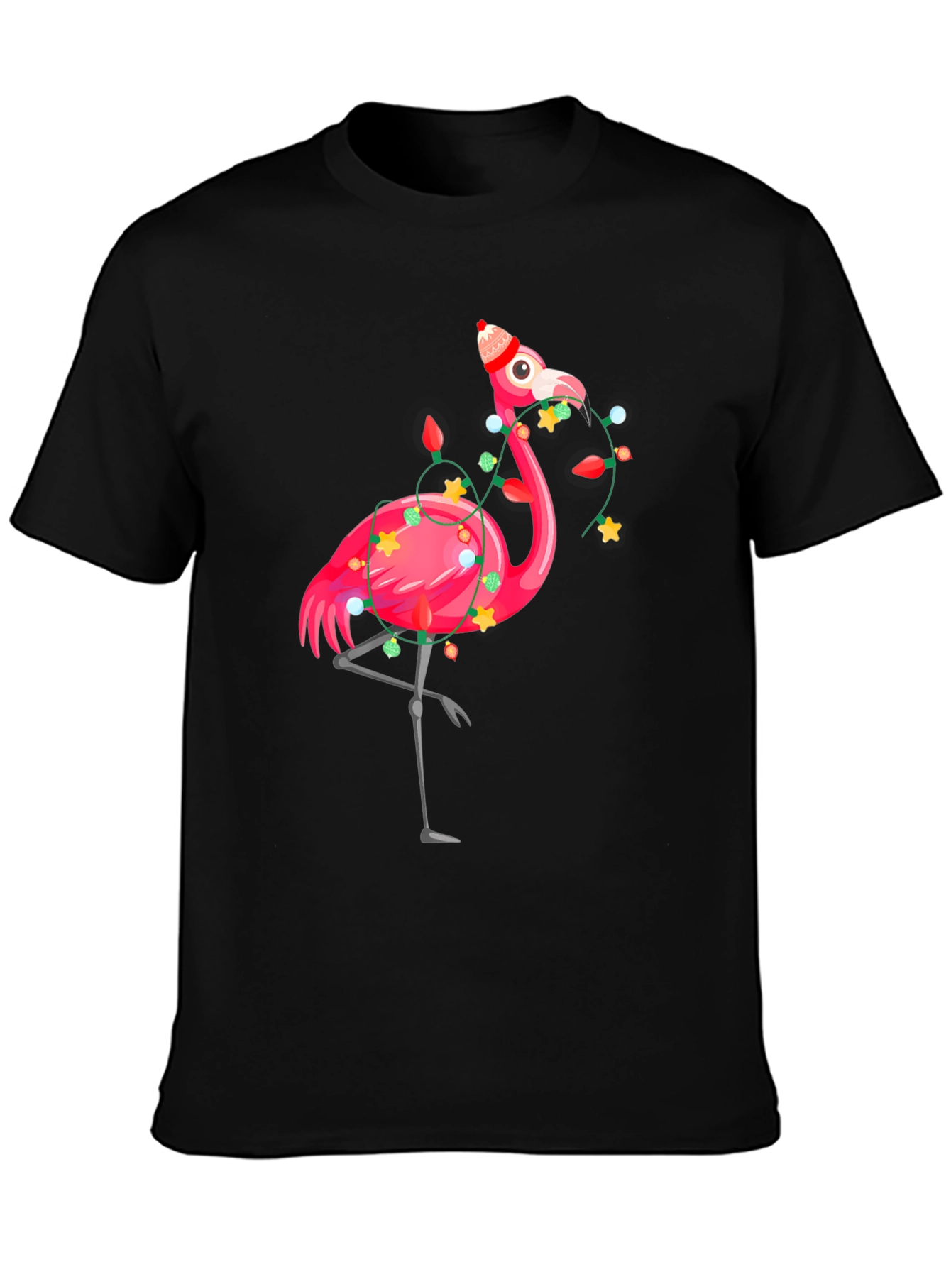 Festive Flamingo T-Shirt - Holiday Edition