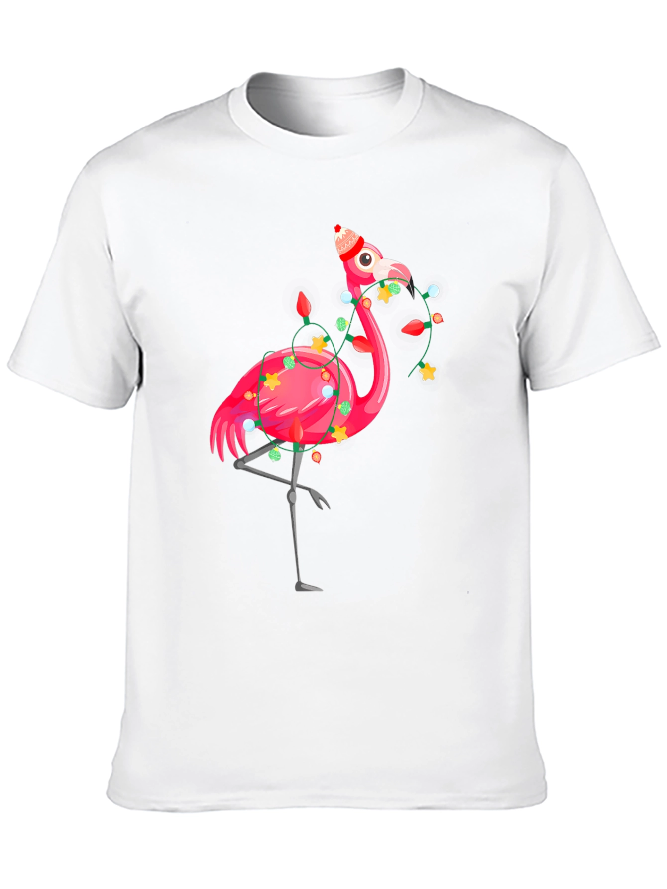 Festive Flamingo T-Shirt - Holiday Edition