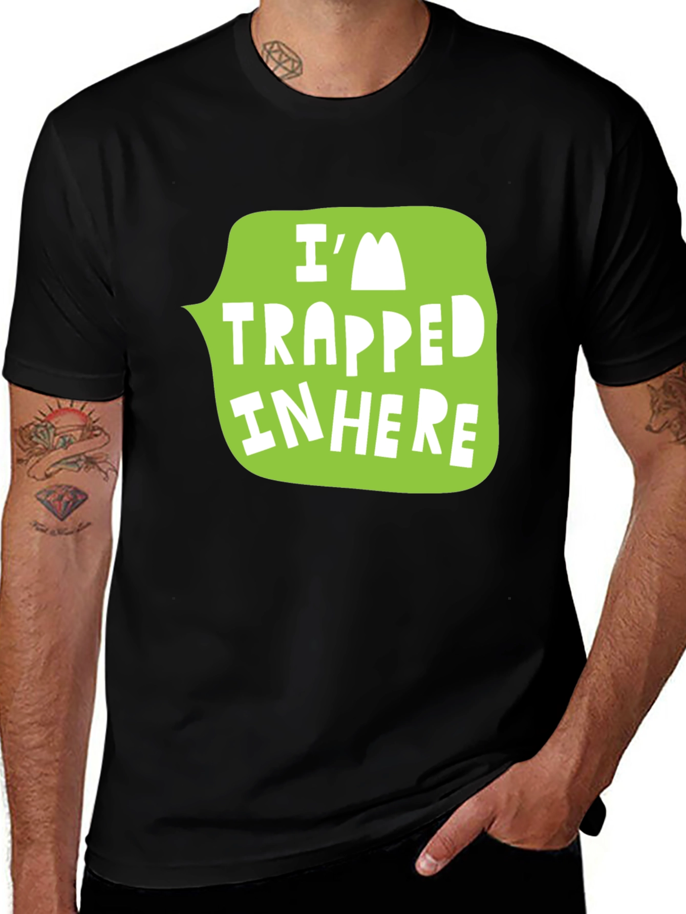 Trapped In Here Graphic Tee - Funny Novelty Shirt