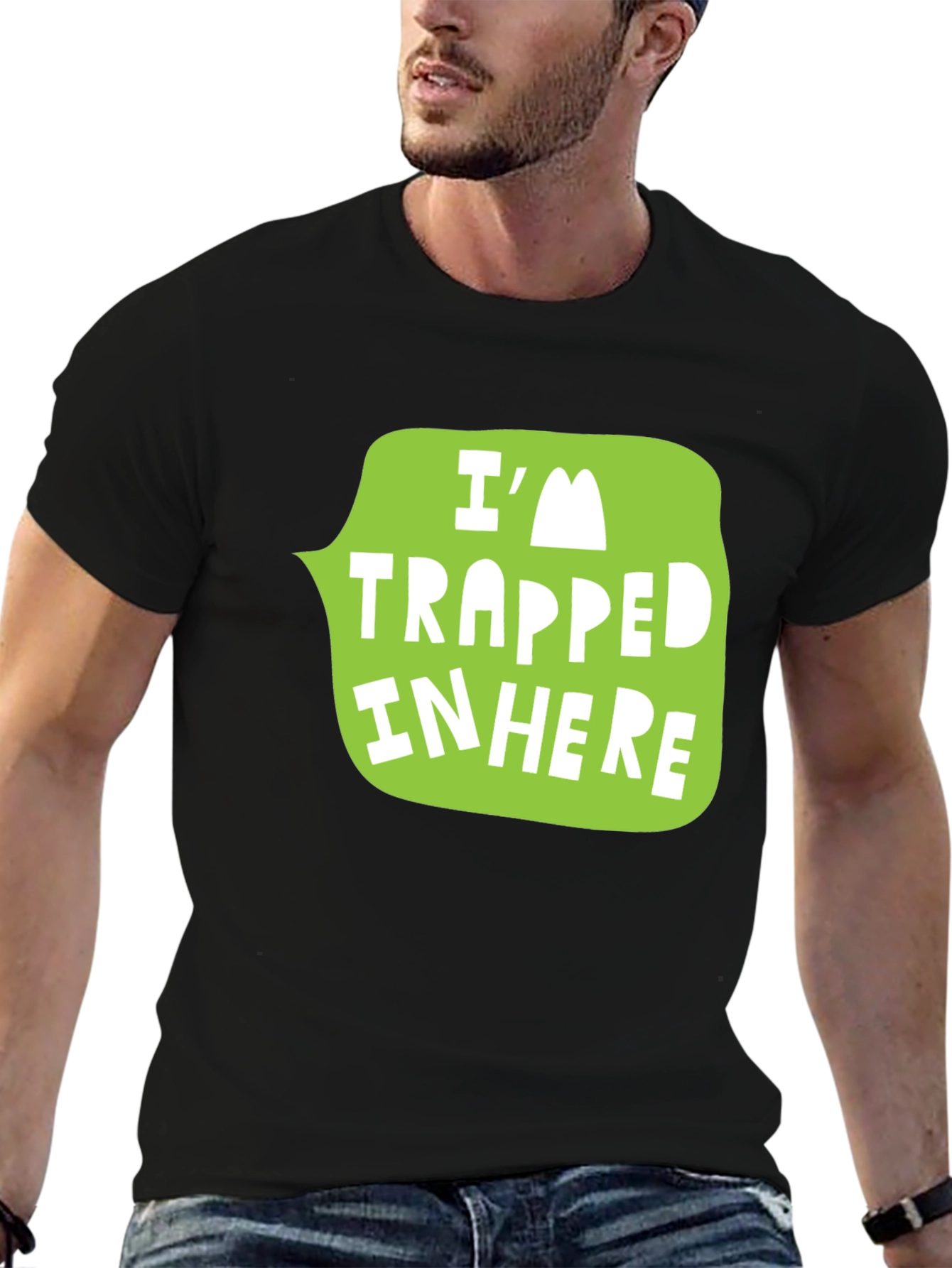 Trapped In Here Graphic Tee - Funny Novelty Shirt