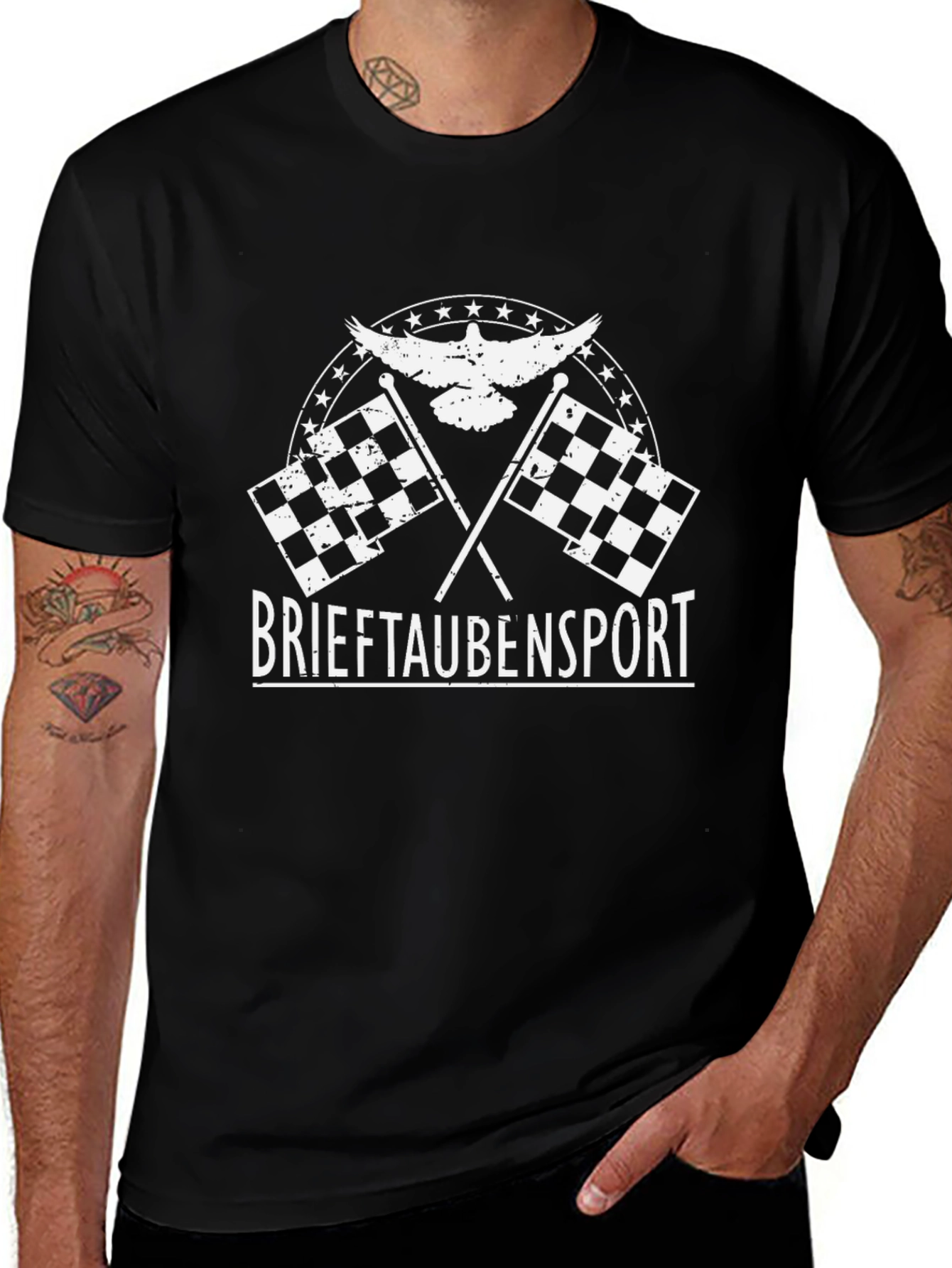 Brieftaubensport T-Shirt - Pigeon Racing Tee