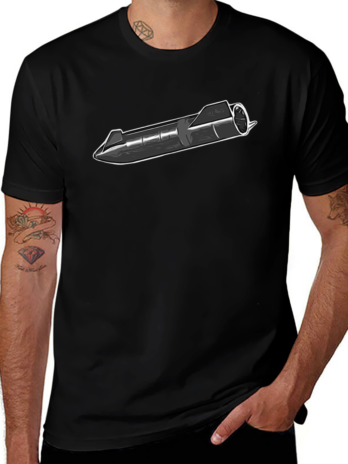 Starship Rocket T-Shirt - Space Exploration