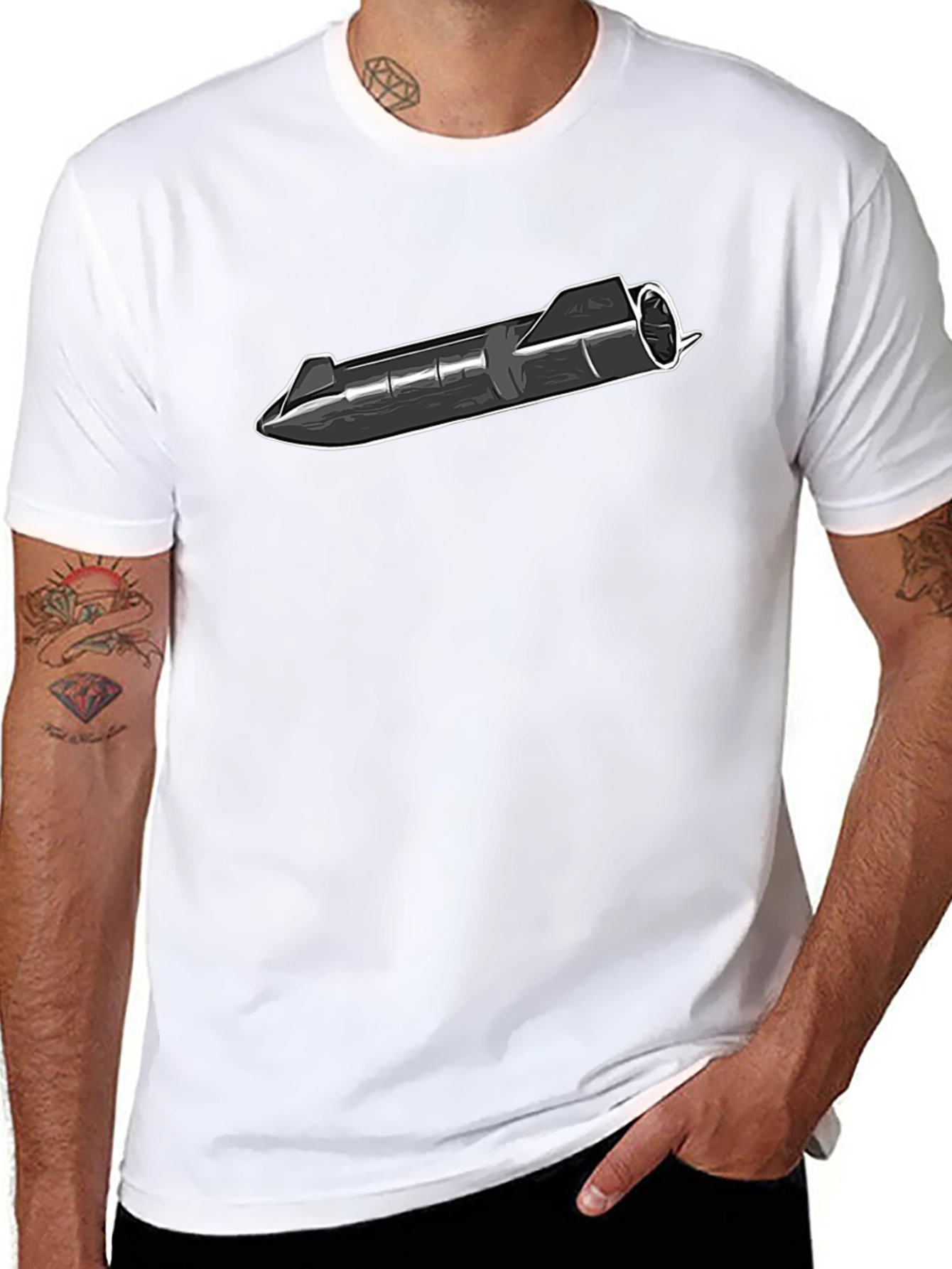 Starship Rocket T-Shirt - Space Exploration