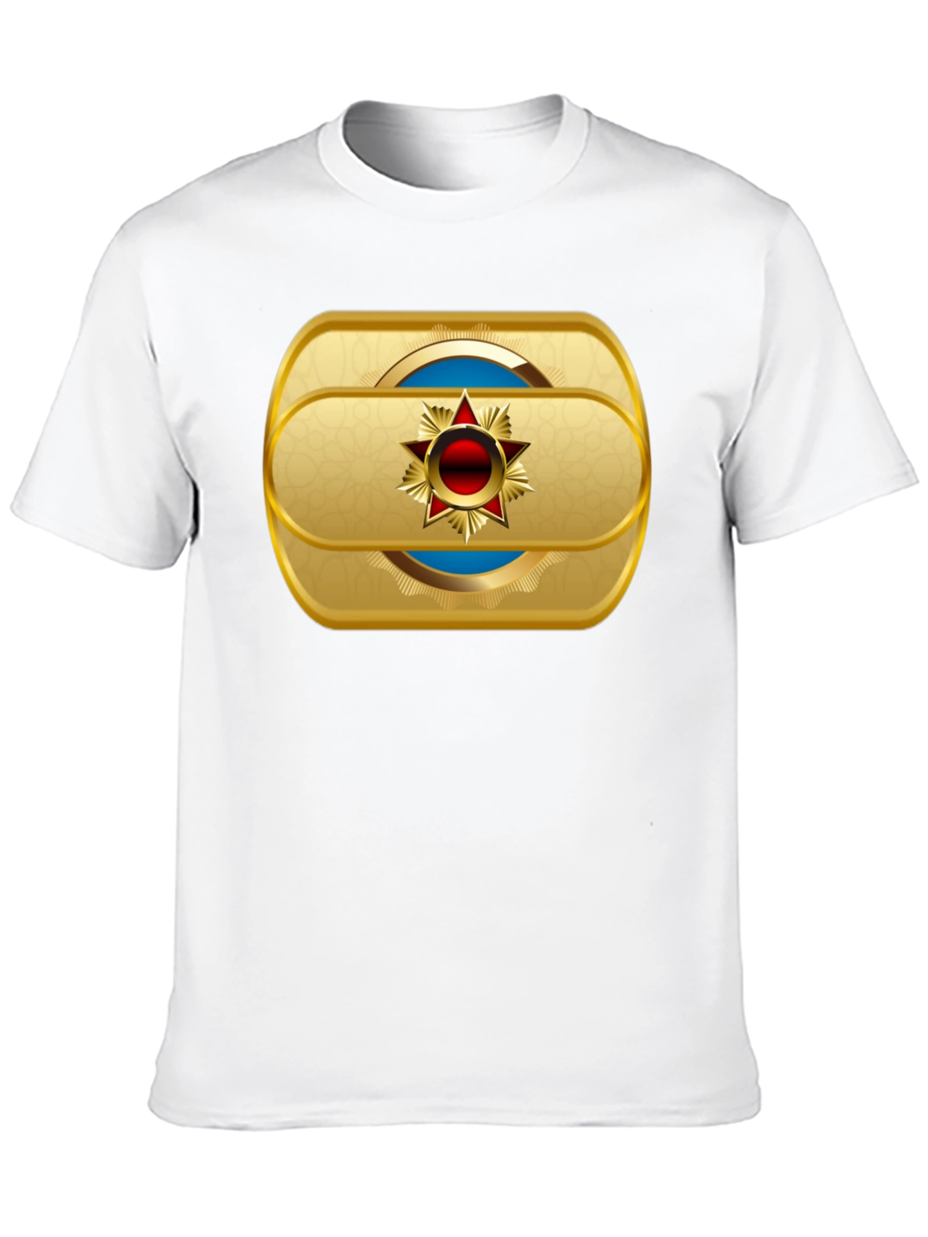 Gold Star Emblem Black T-Shirt