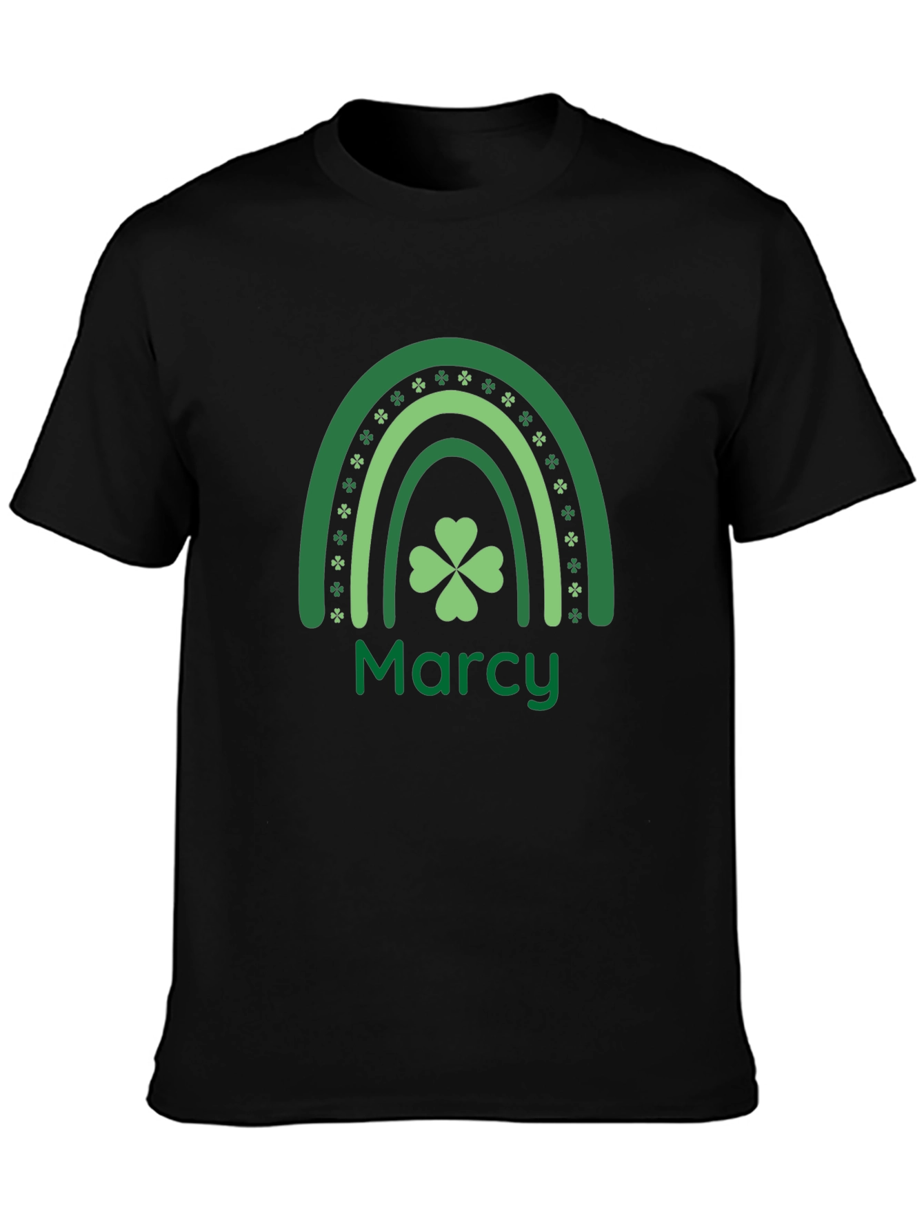 Marcy St. Patricks Day Clover Rainbow Tee