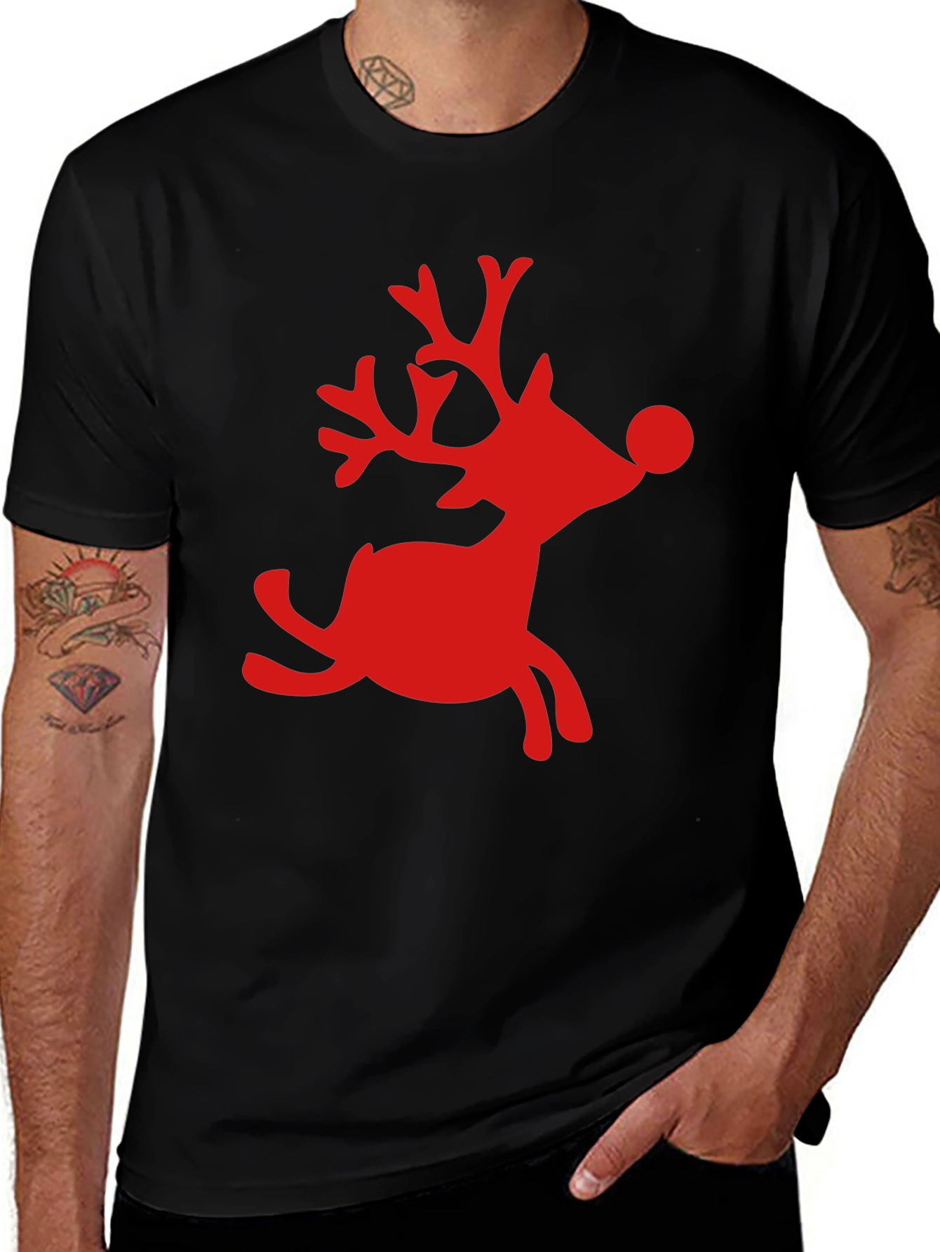 Red Nose Reindeer Christmas T-Shirt
