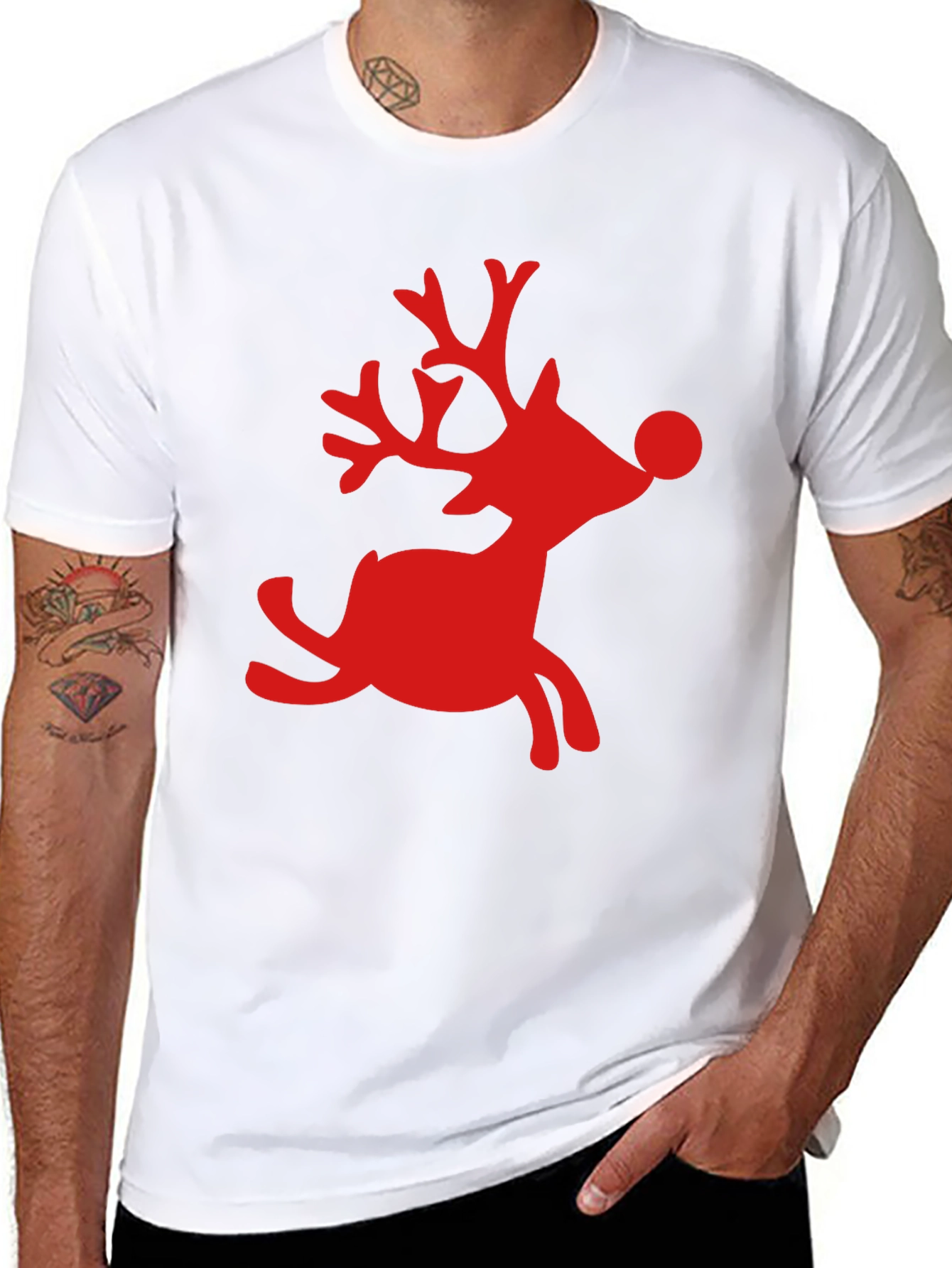 Red Nose Reindeer Christmas T-Shirt