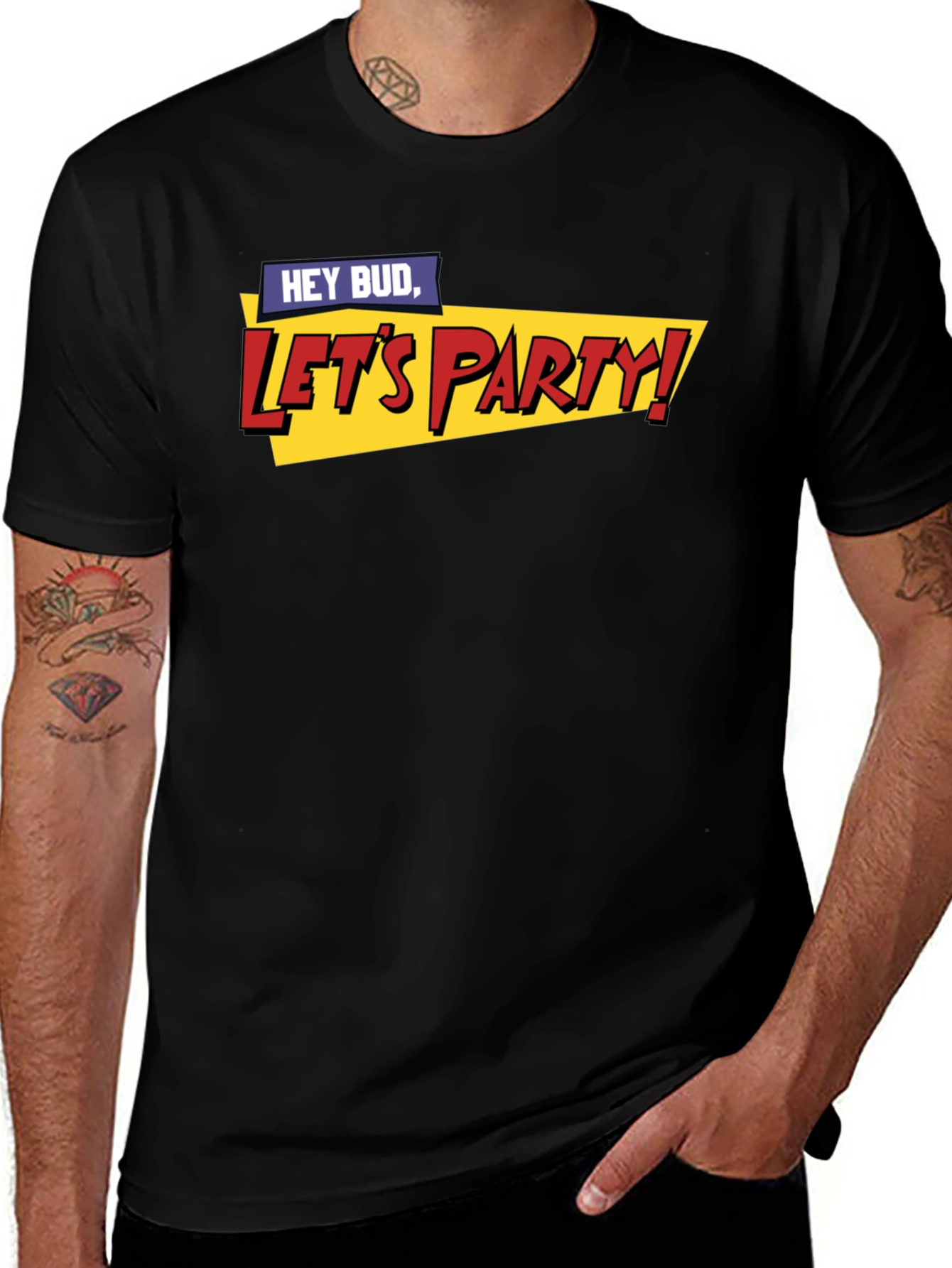 Hey Bud Lets Party! Graphic T-Shirt