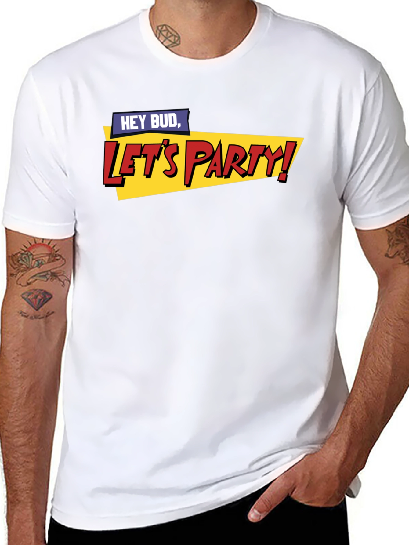 Hey Bud Lets Party! Graphic T-Shirt