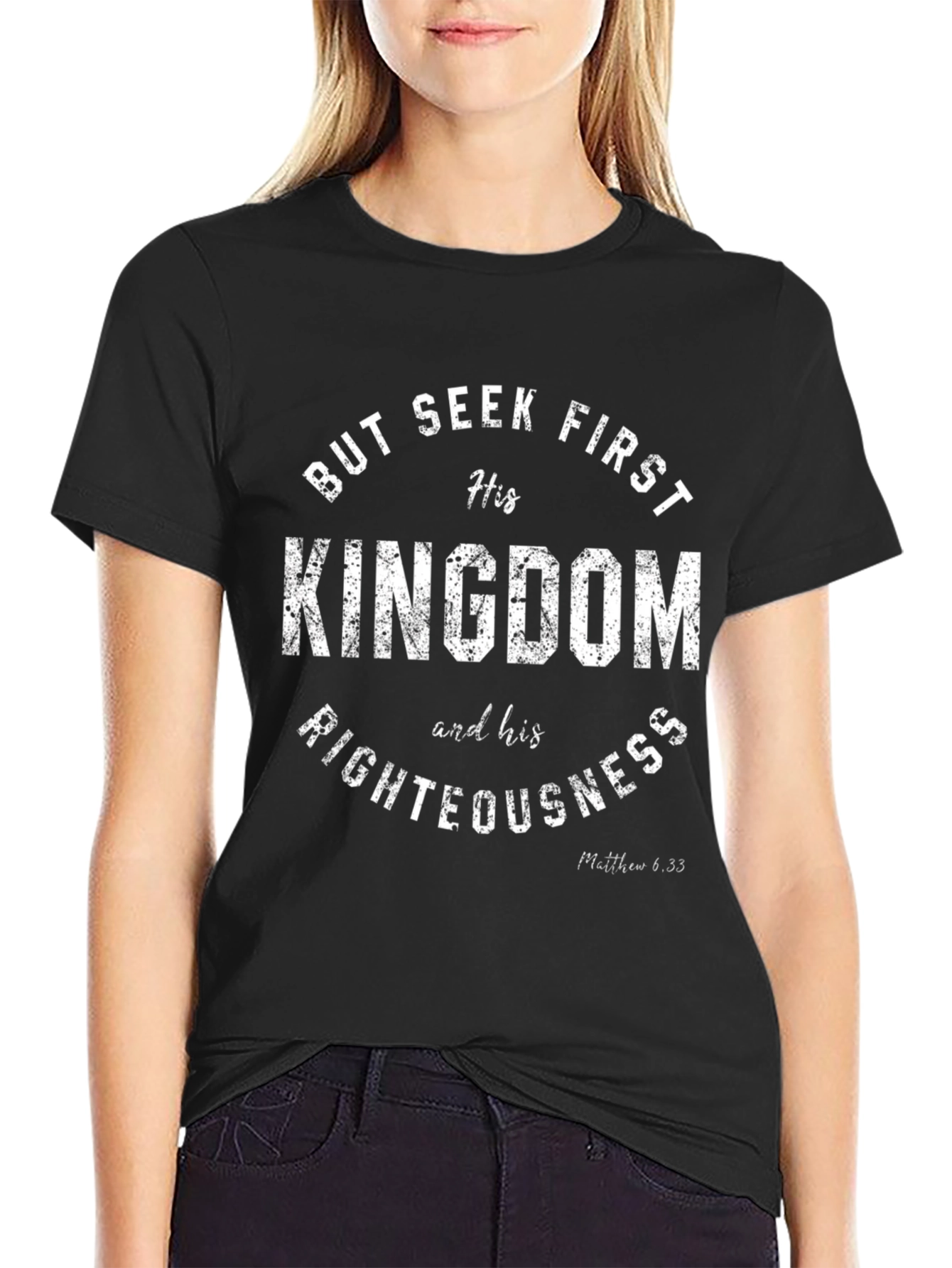Seek First His Kingdom Christian T-Shirt