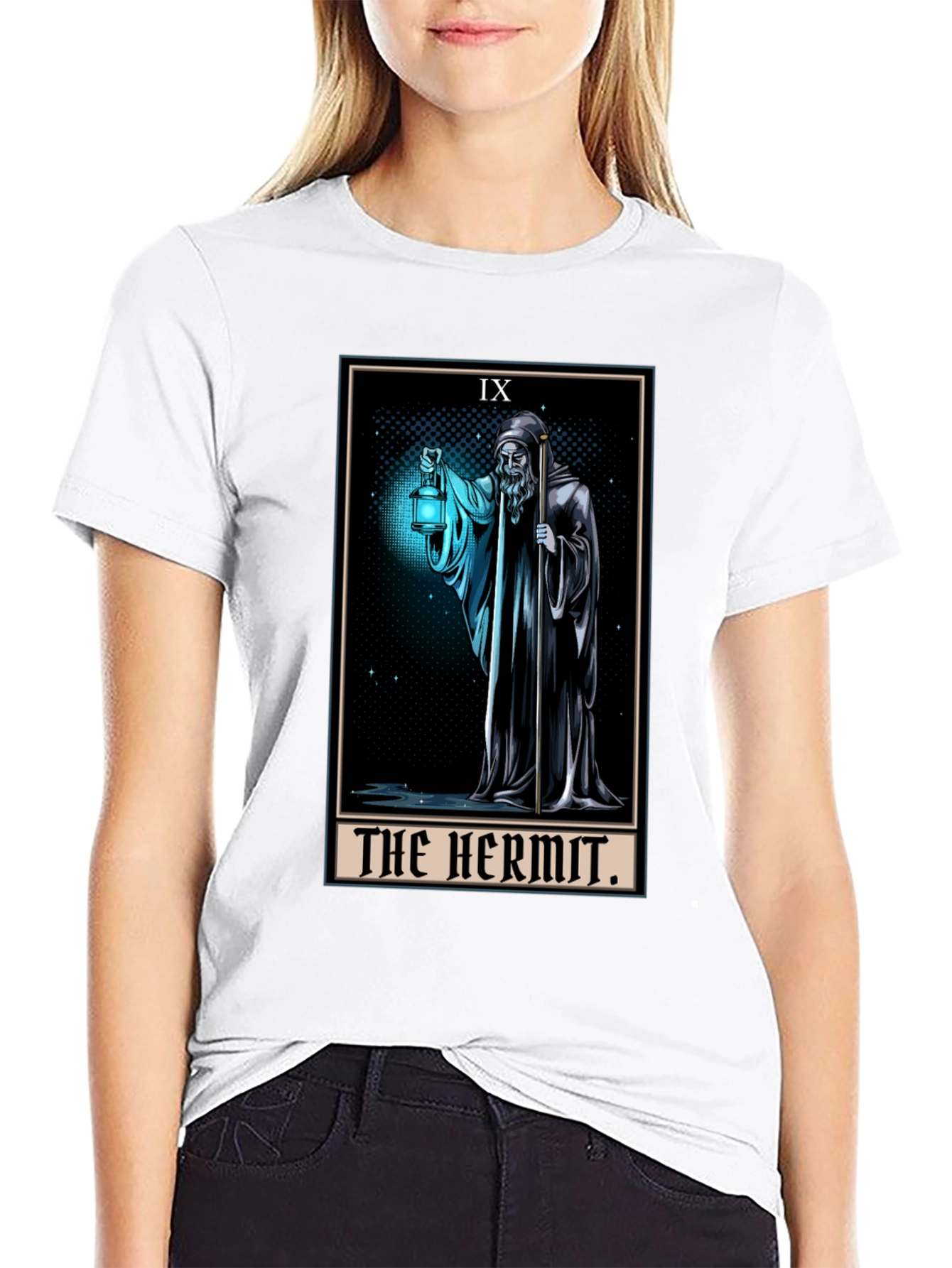 The Hermit Tarot Card Graphic T-Shirt - Unisex