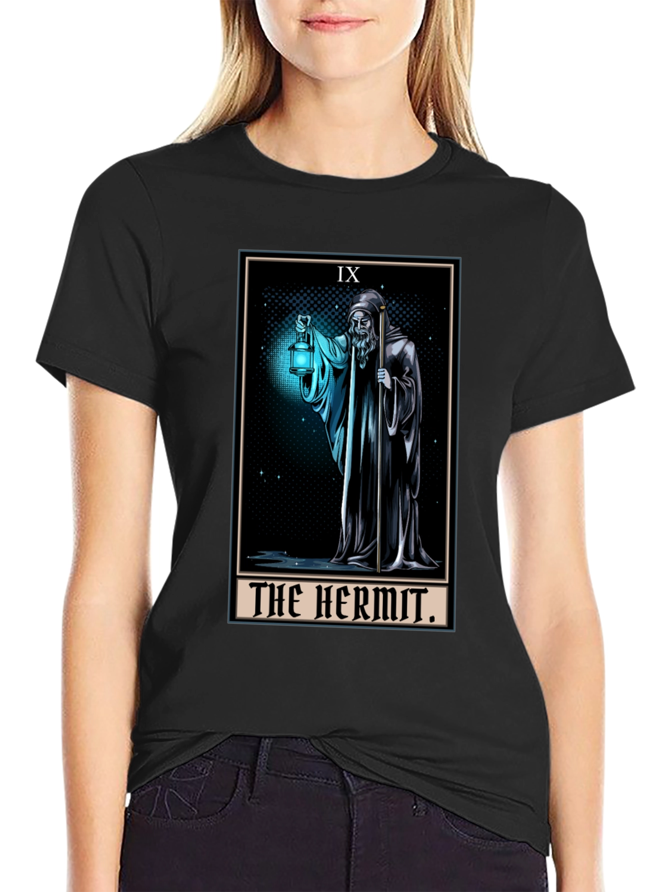 The Hermit Tarot Card Graphic T-Shirt - Unisex