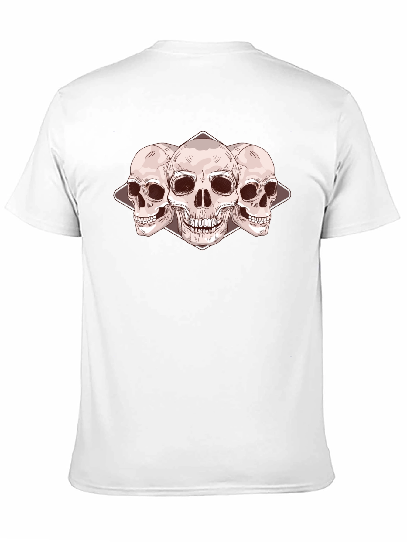 Skull Trio Graphic Tee - Dark Fashion